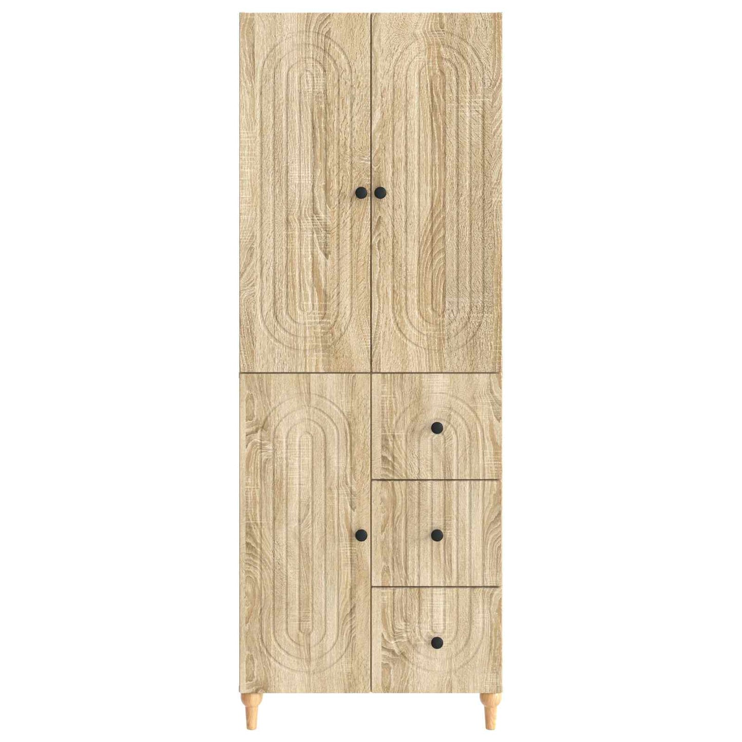 Skapsett 2 pcs 66 x 34,5 x 90 cm Konstruert tre