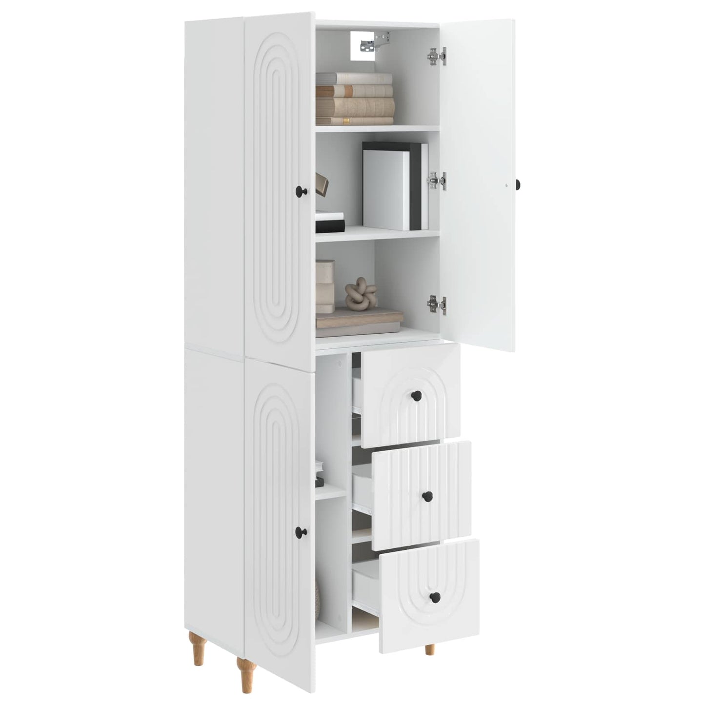 Skapsett 2 pcs 66 x 34,5 x 90 cm Konstruert tre