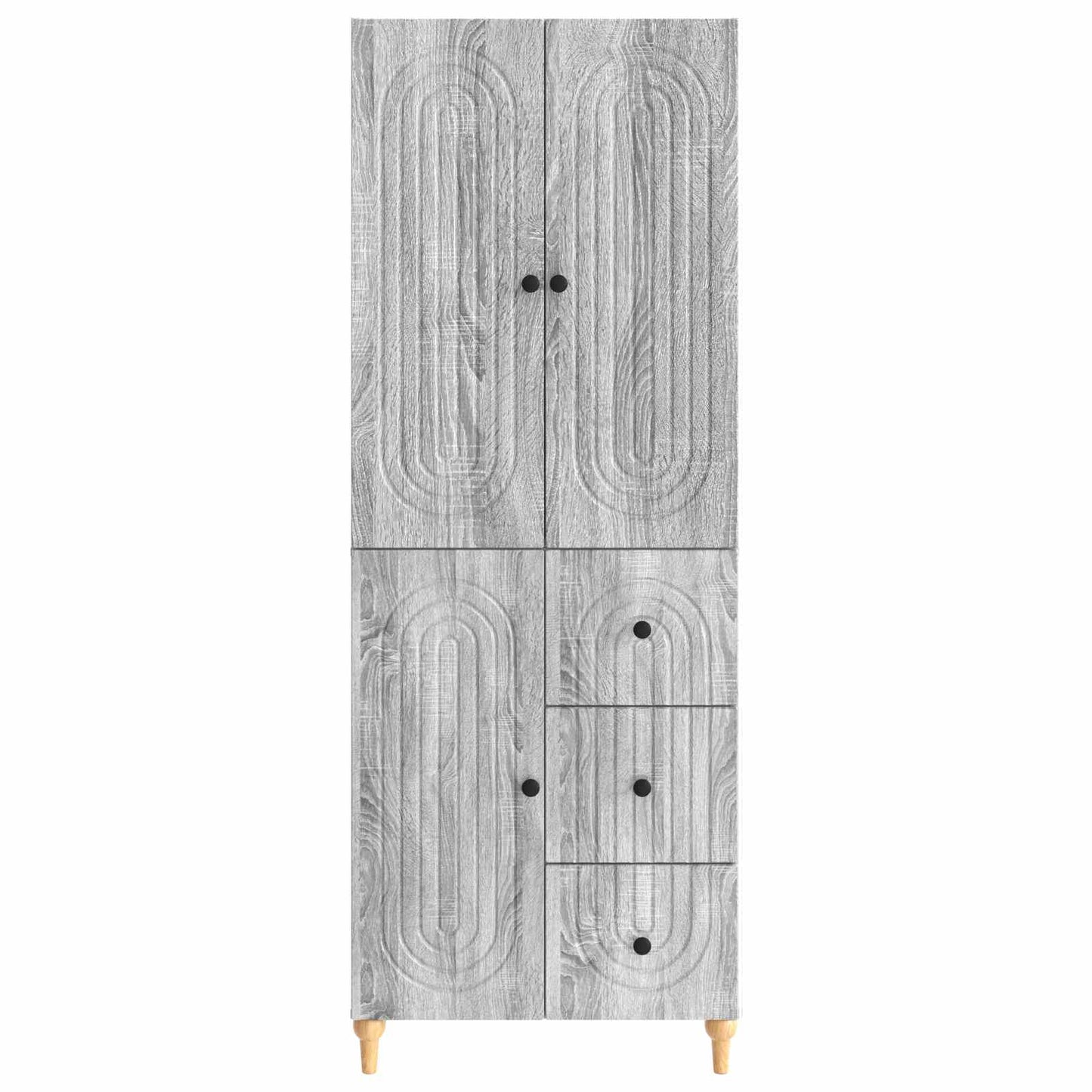 Skapsett 2 pcs 66 x 34,5 x 90 cm Konstruert tre
