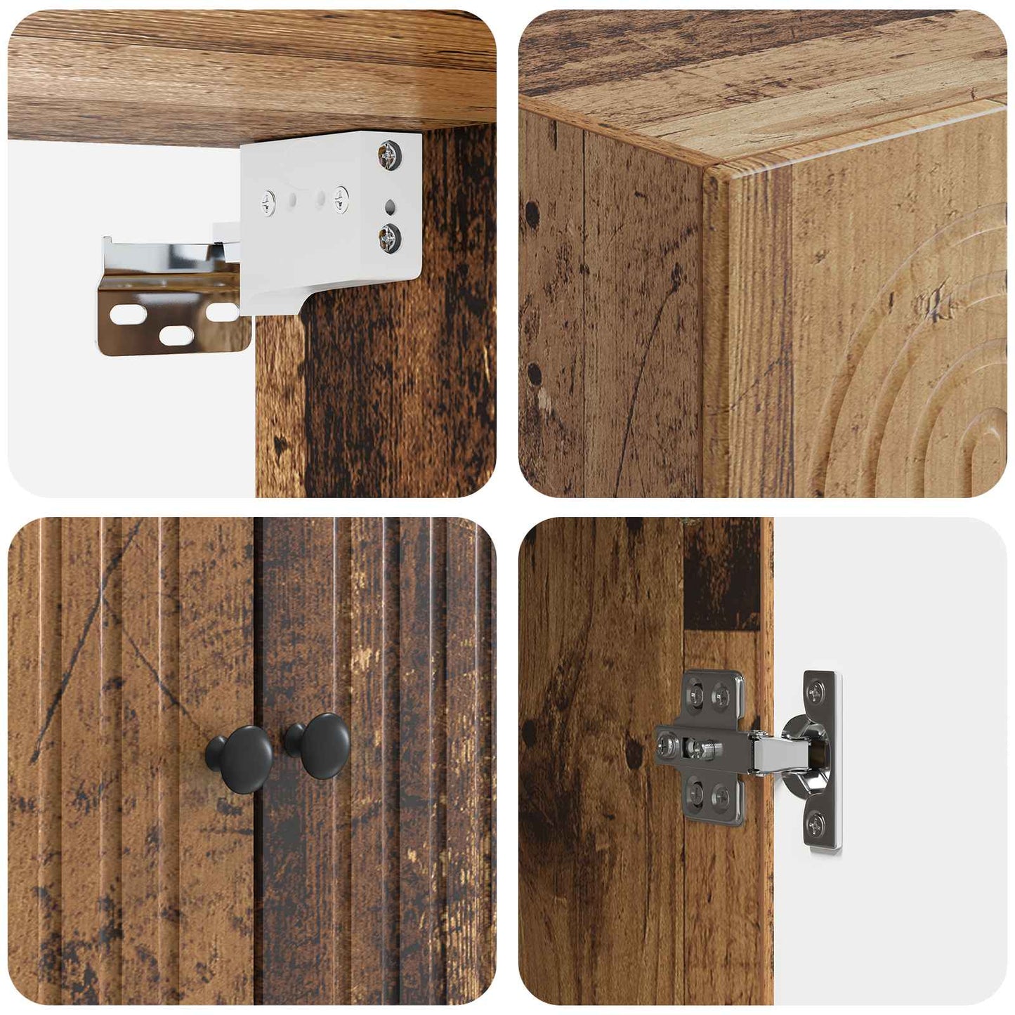Skapsett 2 pcs 66 x 34,5 x 90 cm Konstruert tre