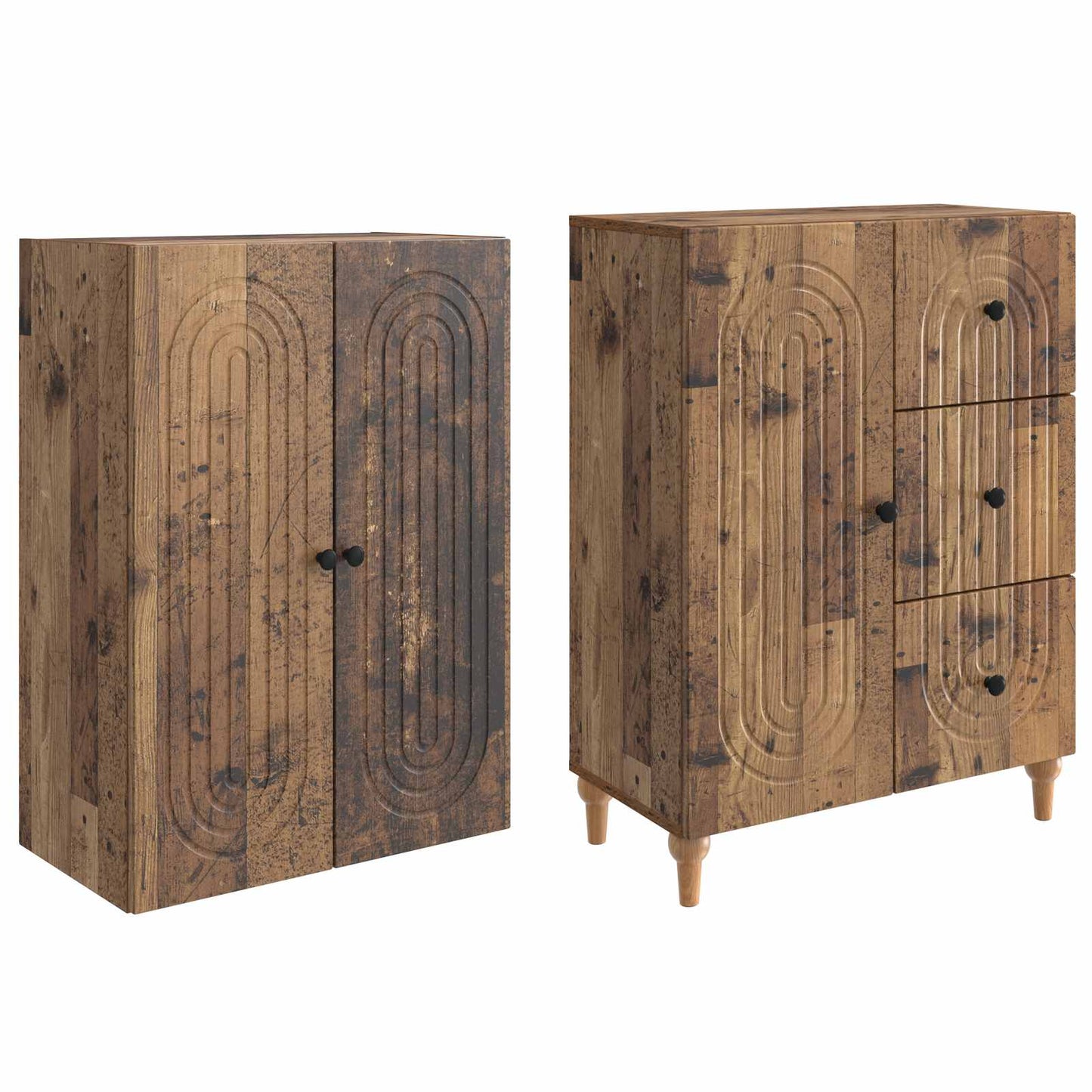 Skapsett 2 pcs 66 x 34,5 x 90 cm Konstruert tre