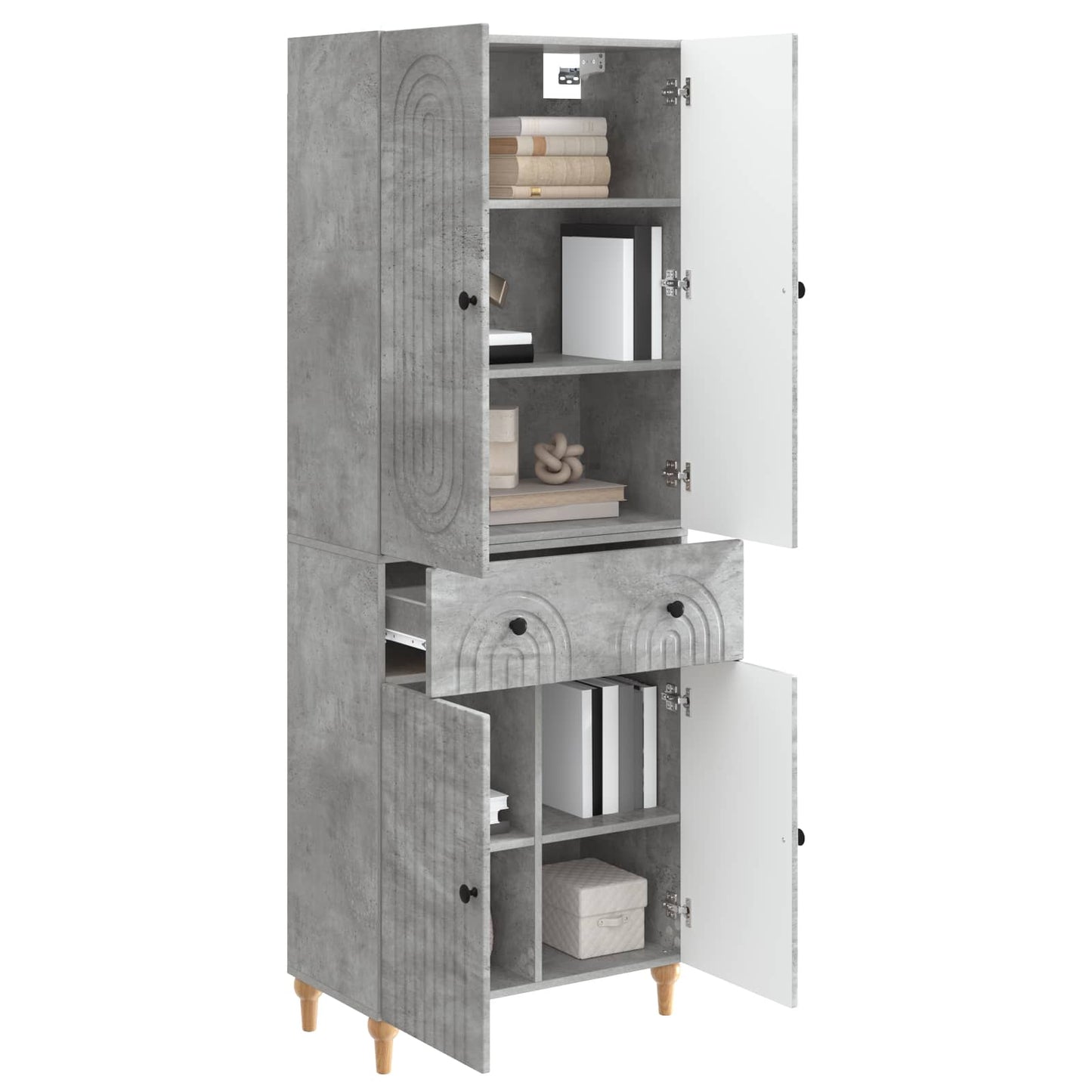 Skapsett 2 pcs 66 x 34,5 x 90 cm Konstruert tre