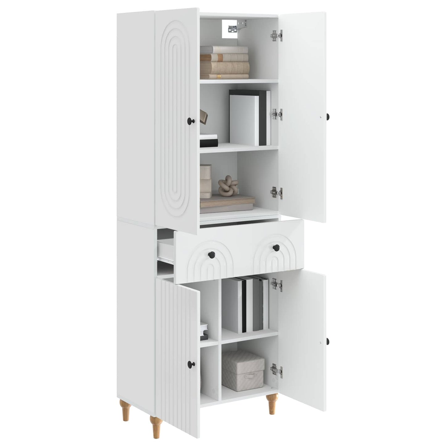 Skapsett 2 pcs 66 x 34,5 x 90 cm Konstruert tre