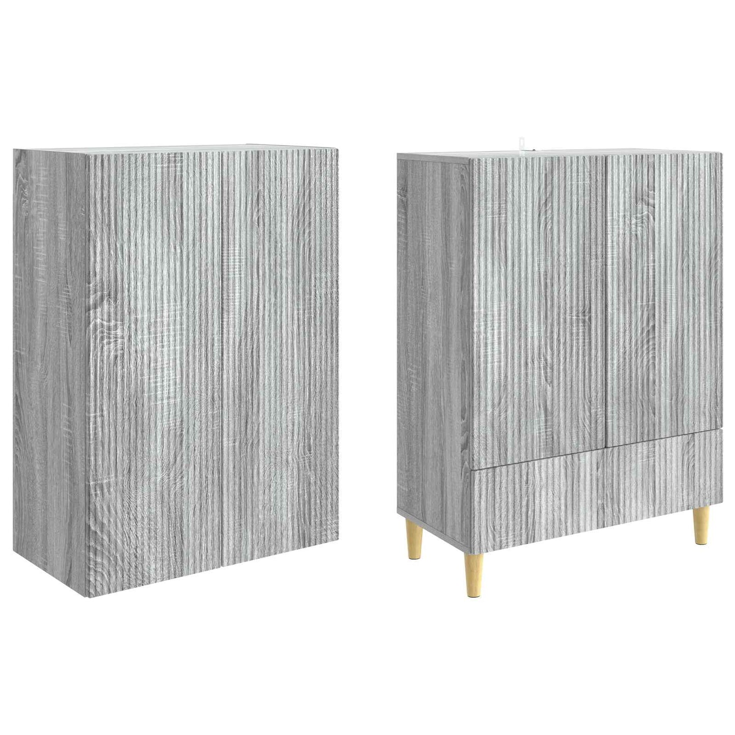 Skapsett 2 pcs 66 x 34,5 x 95 cm Konstruert tre