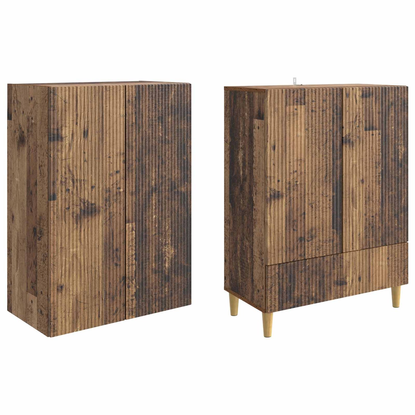 Skapsett 2 pcs 66 x 34,5 x 95 cm Konstruert tre