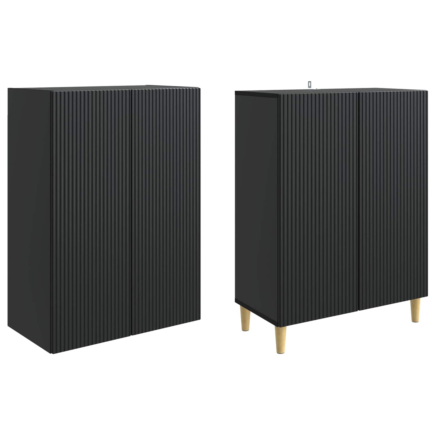 Skapsett 2 pcs 66 x 34,5 x 90 cm Konstruert tre