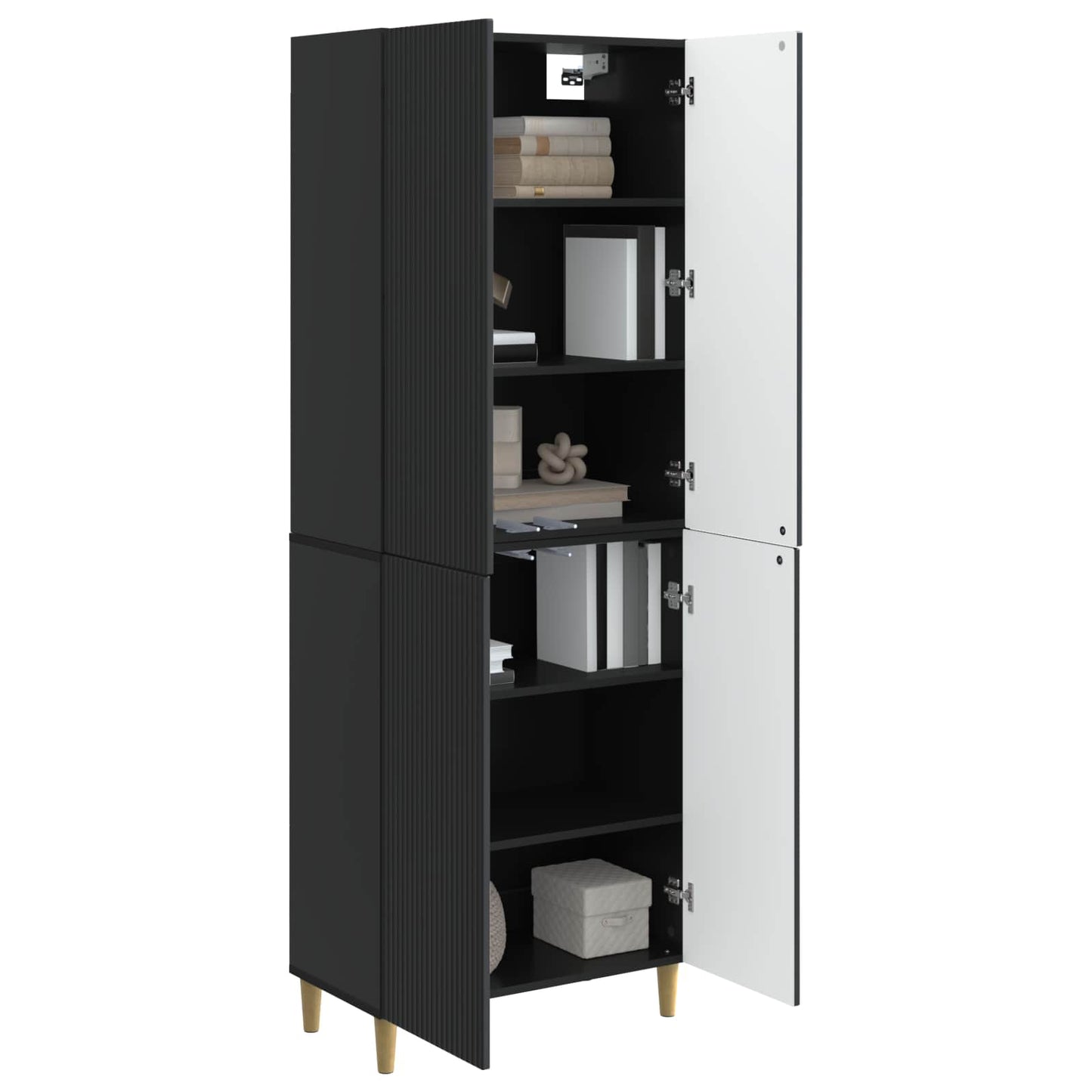 Skapsett 2 pcs 66 x 34,5 x 90 cm Konstruert tre