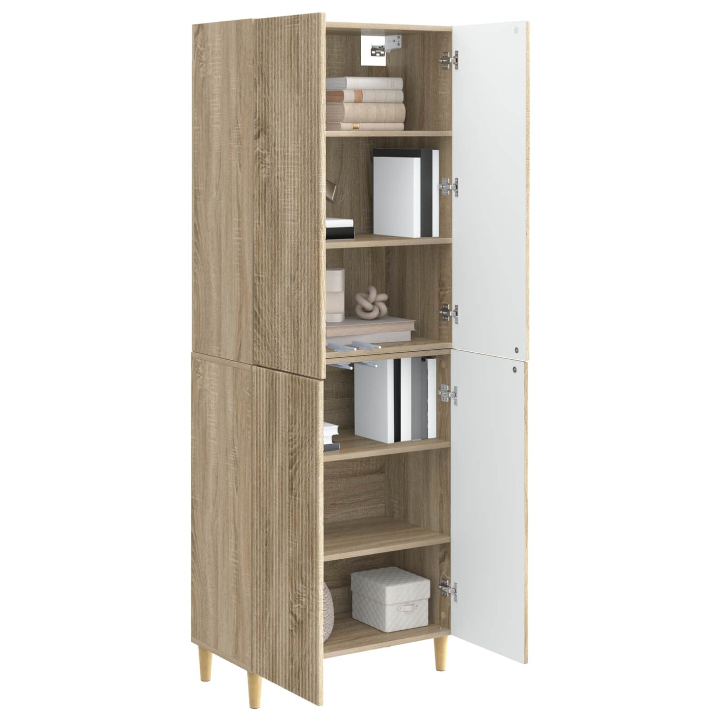 Skapsett 2 pcs 66 x 34,5 x 90 cm Konstruert tre