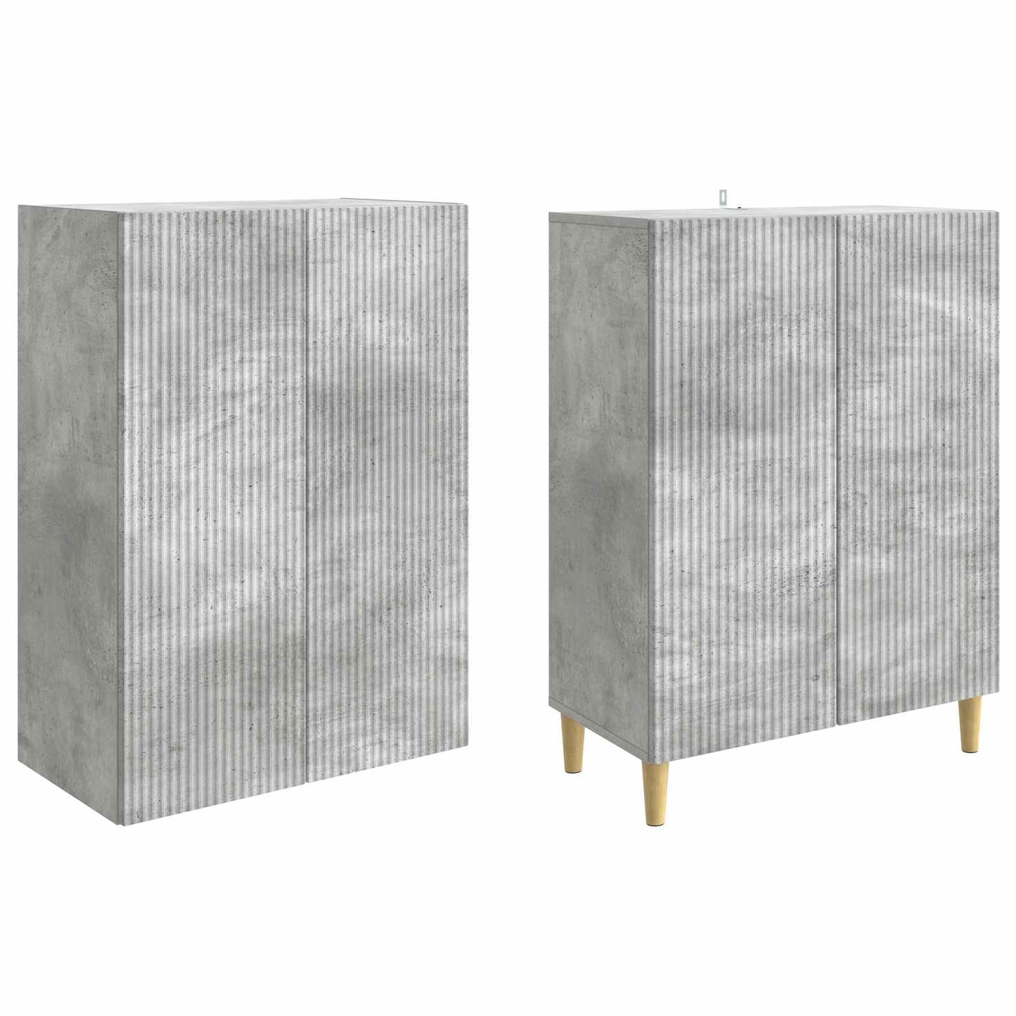 Skapsett 2 pcs 66 x 34,5 x 90 cm Konstruert tre
