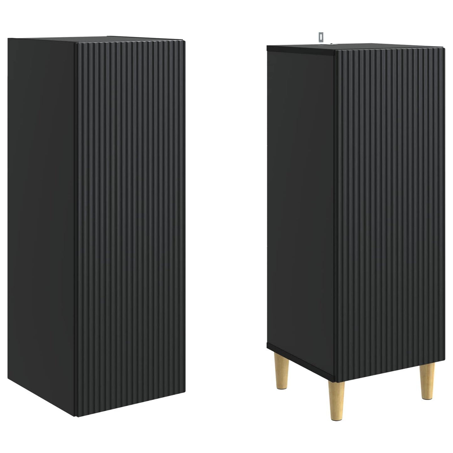 Skapsett 2 pcs 33 x 34,5 x 90 cm Konstruert tre
