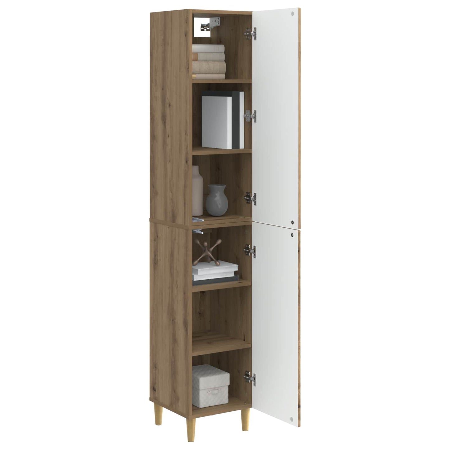 Skapsett 2 pcs 33 x 34,5 x 90 cm Konstruert tre