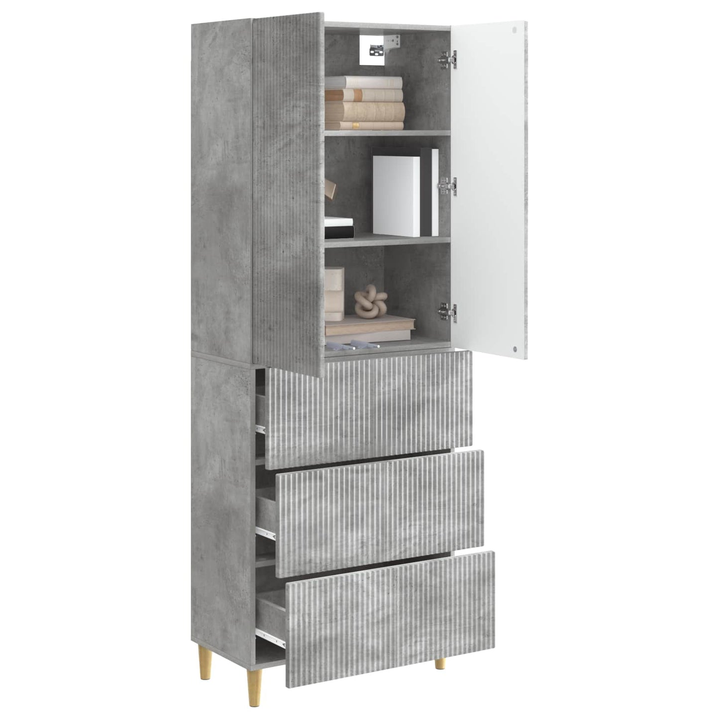 Skapsett 2 pcs 66 x 34,5 x 90 cm Konstruert tre