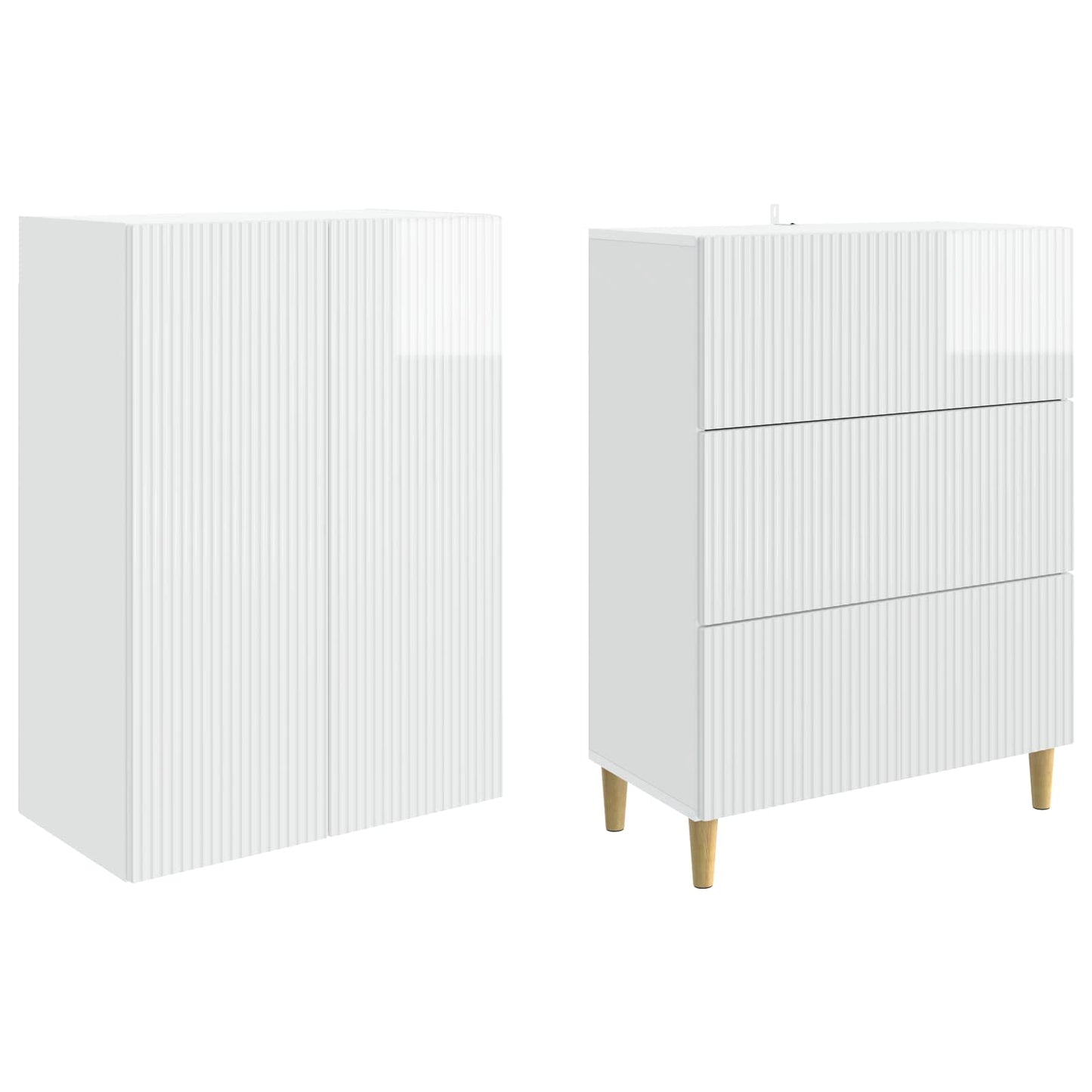Skapsett 2 pcs 66 x 34,5 x 90 cm Konstruert tre