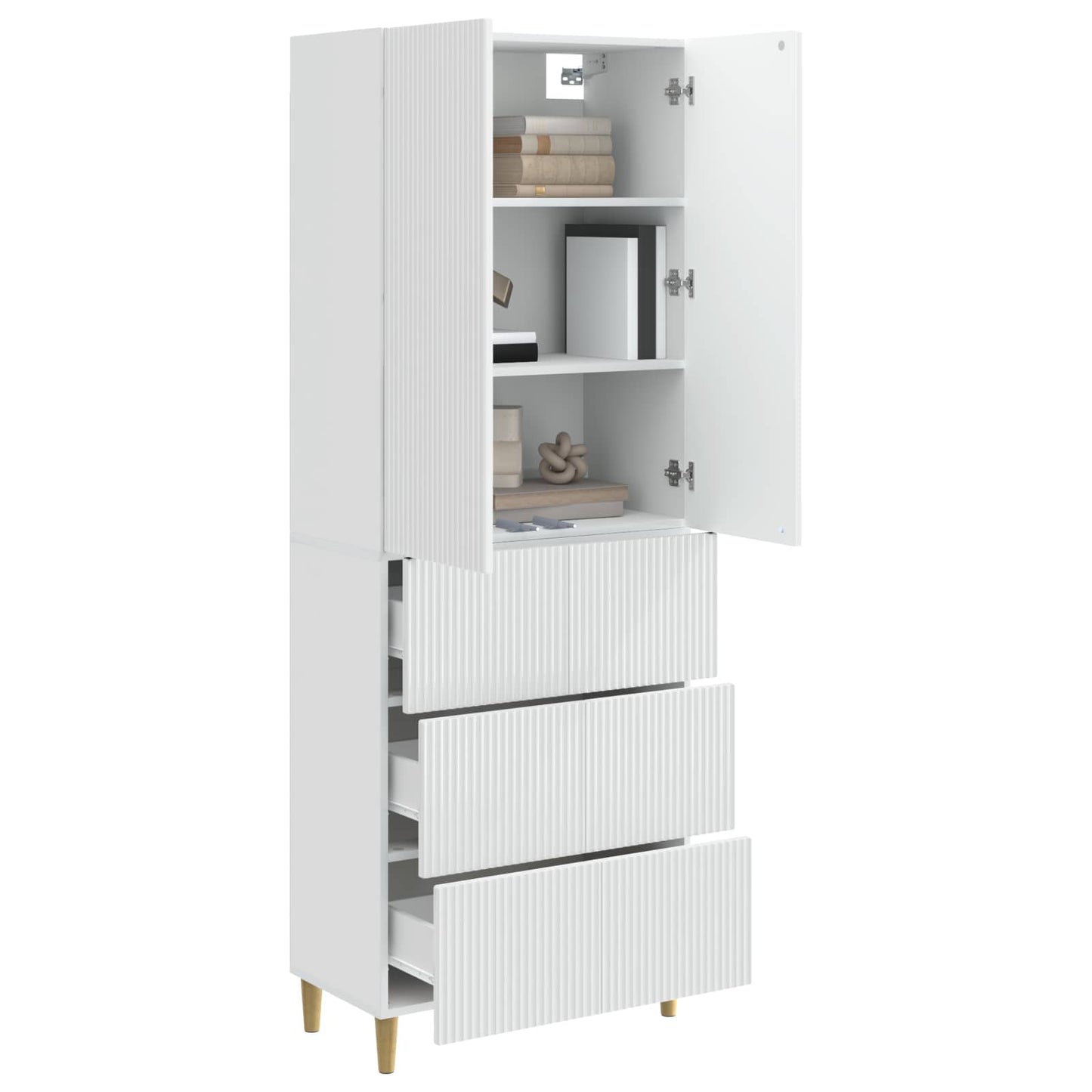 Skapsett 2 pcs 66 x 34,5 x 90 cm Konstruert tre