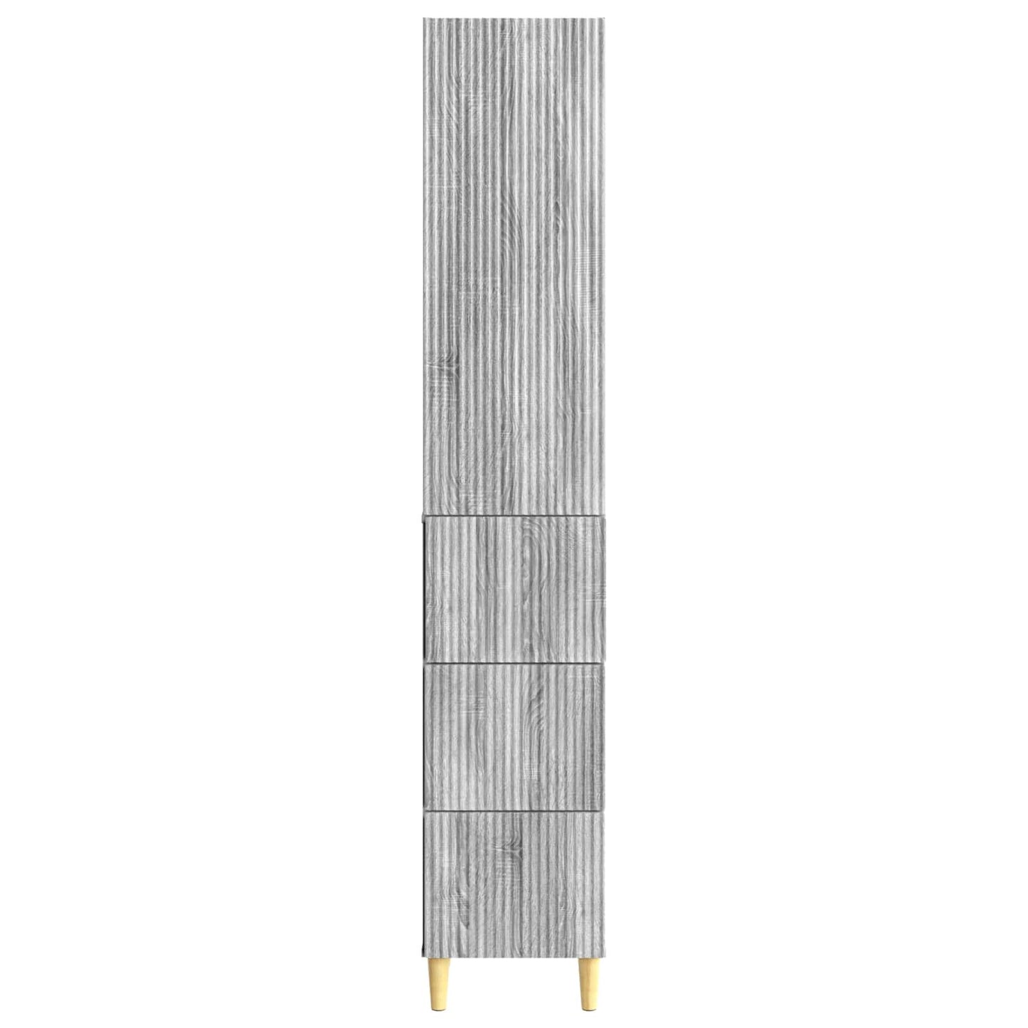 Skapsett 2 pcs Grå Sonoma 33 x 34,5 x 90 cm Konstruert tre
