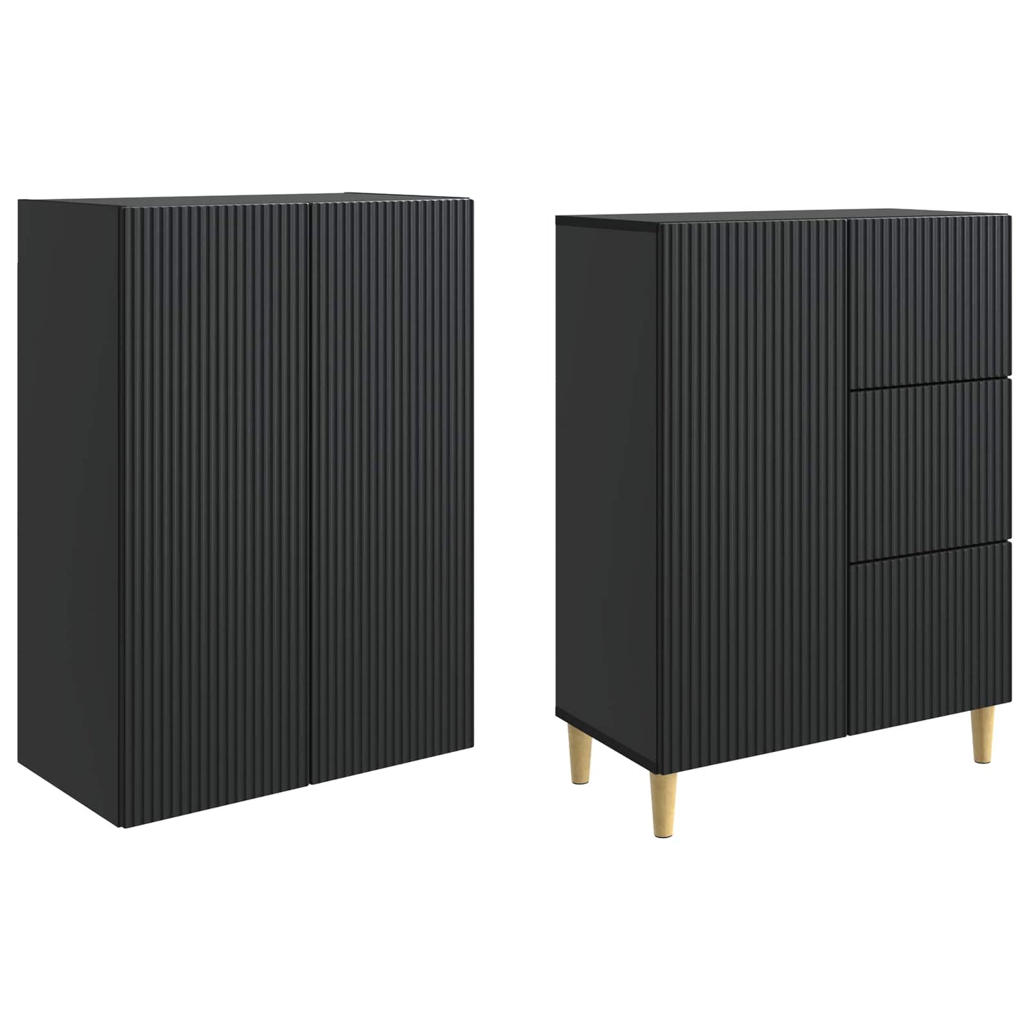 Skapsett 2 pcs 66 x 34,5 x 90 cm Konstruert tre