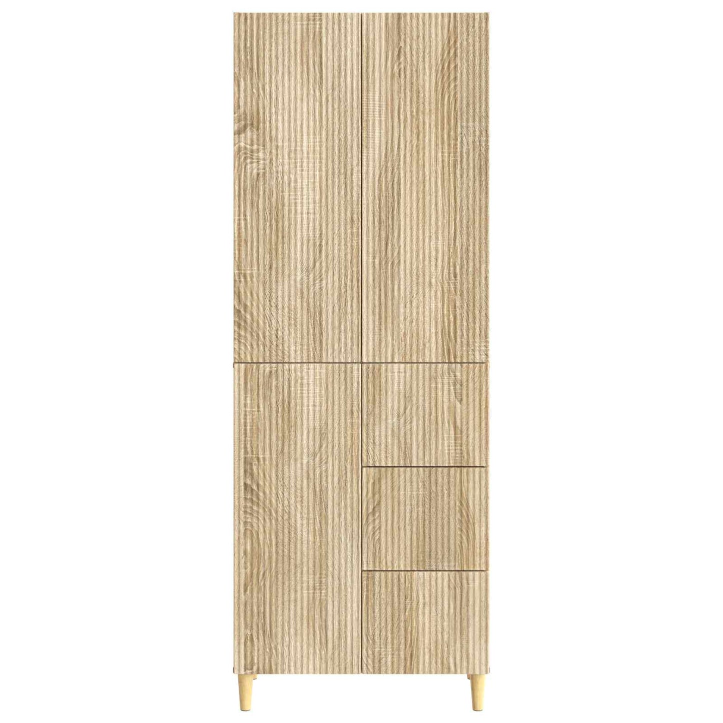 Skapsett 2 pcs 66 x 34,5 x 90 cm Konstruert tre