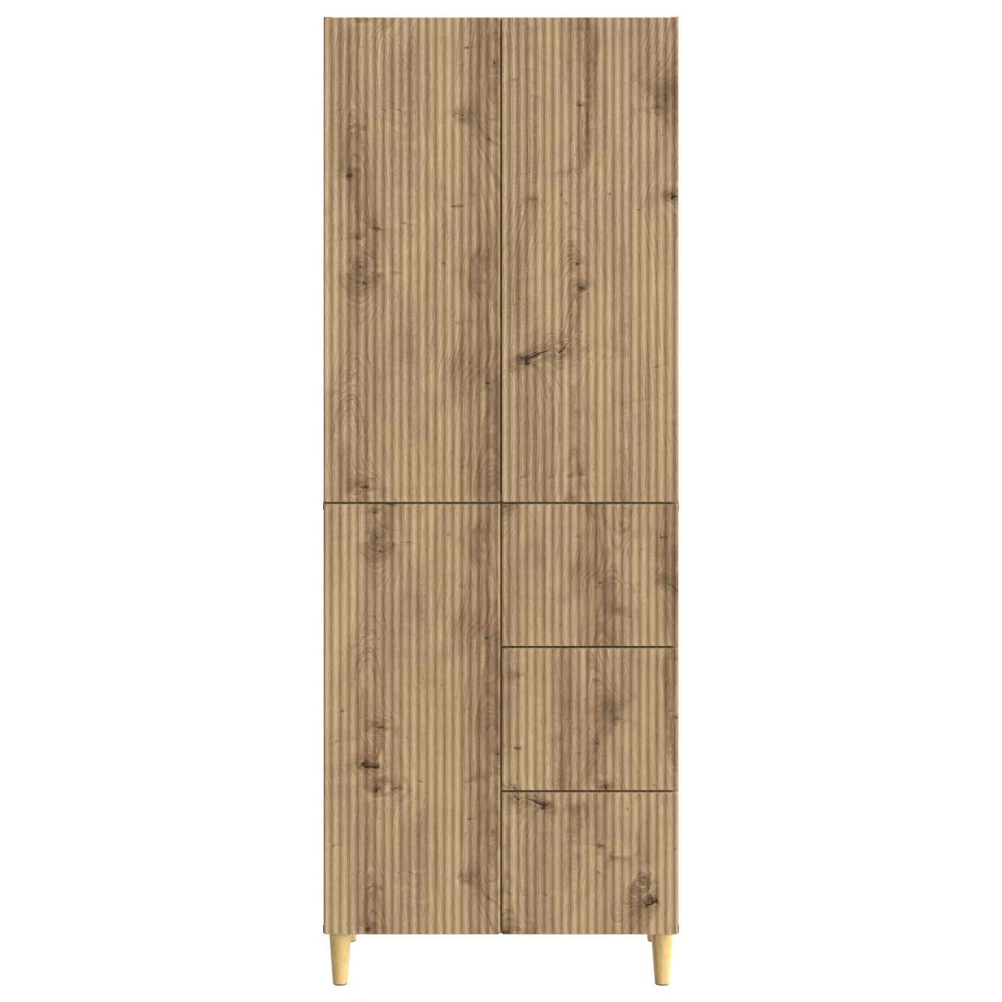 Skapsett 2 pcs 66 x 34,5 x 90 cm Konstruert tre
