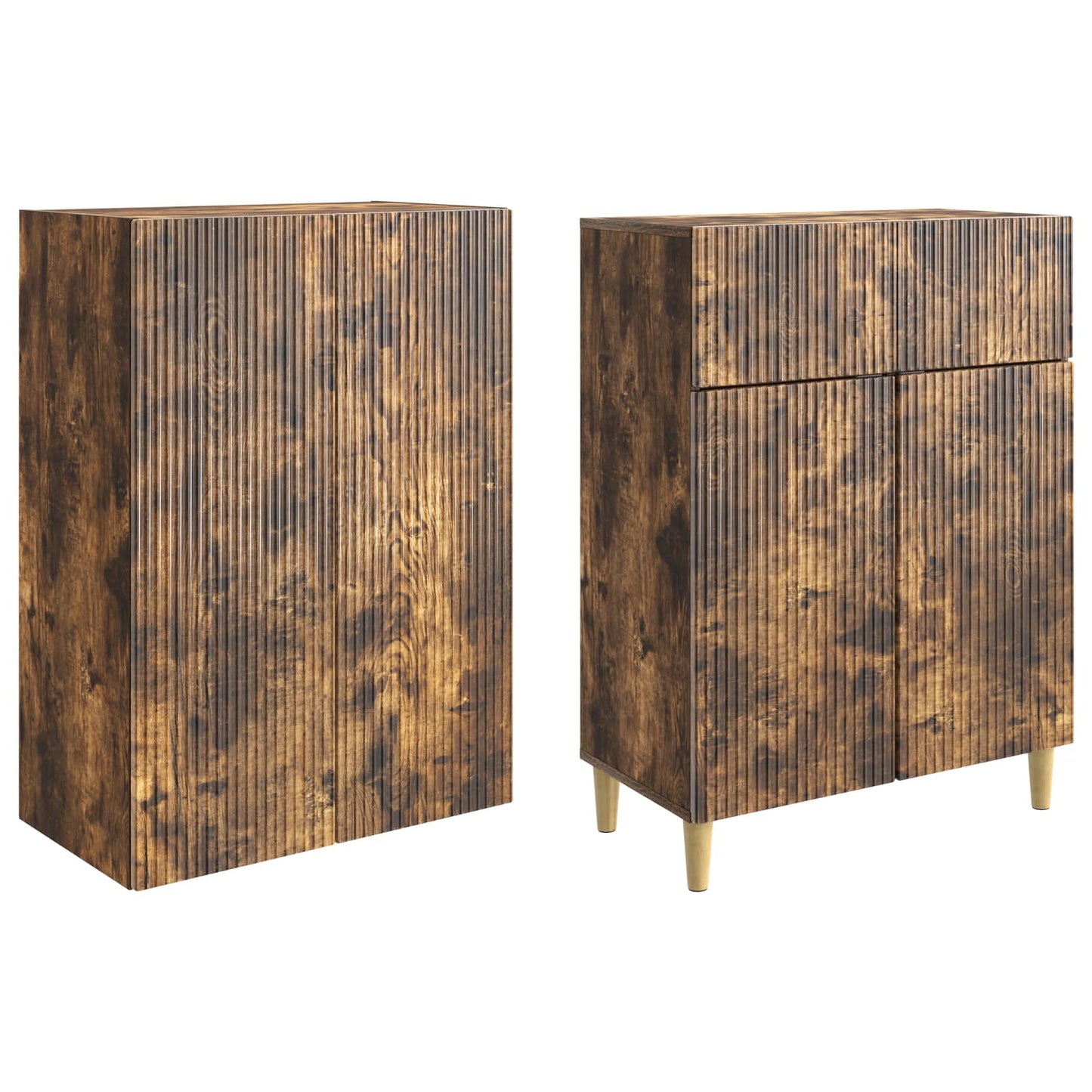 Skapsett 2 pcs 66 x 34,5 x 90 cm Konstruert tre
