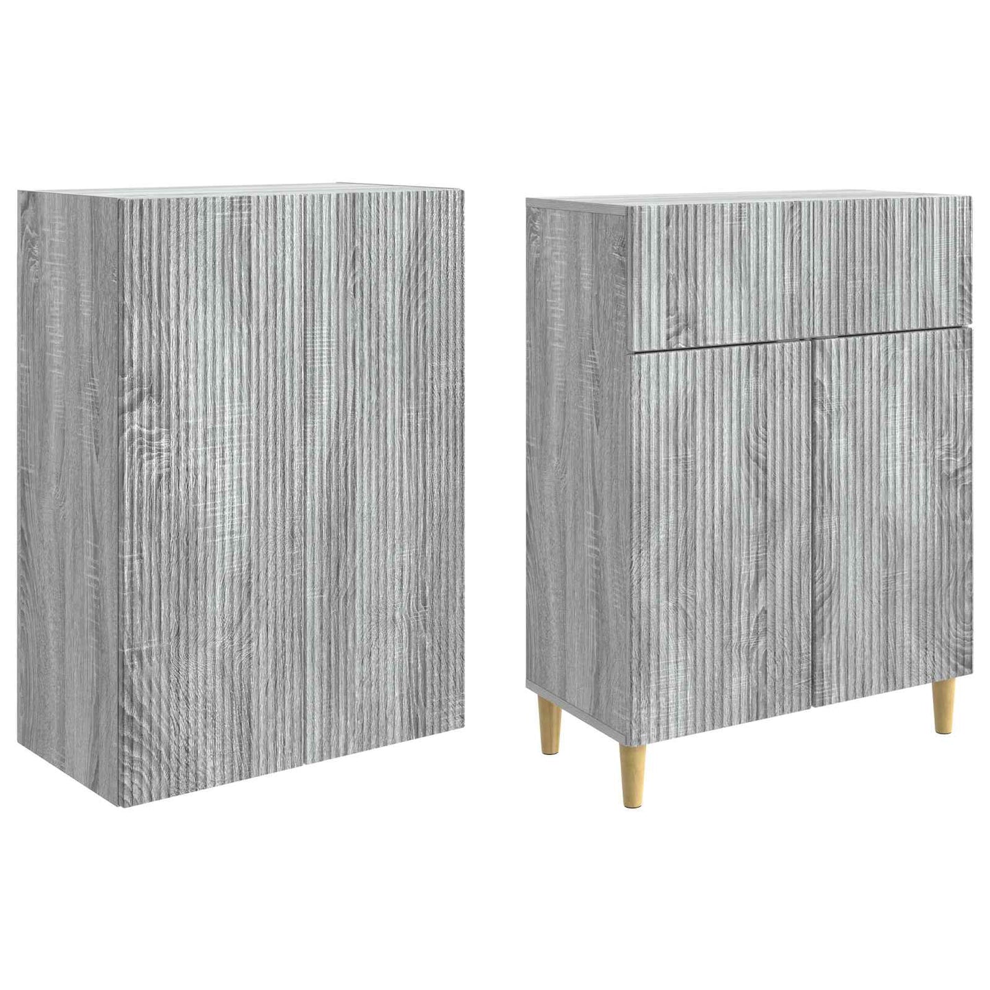 Skapsett 2 pcs 66 x 34,5 x 90 cm Konstruert tre
