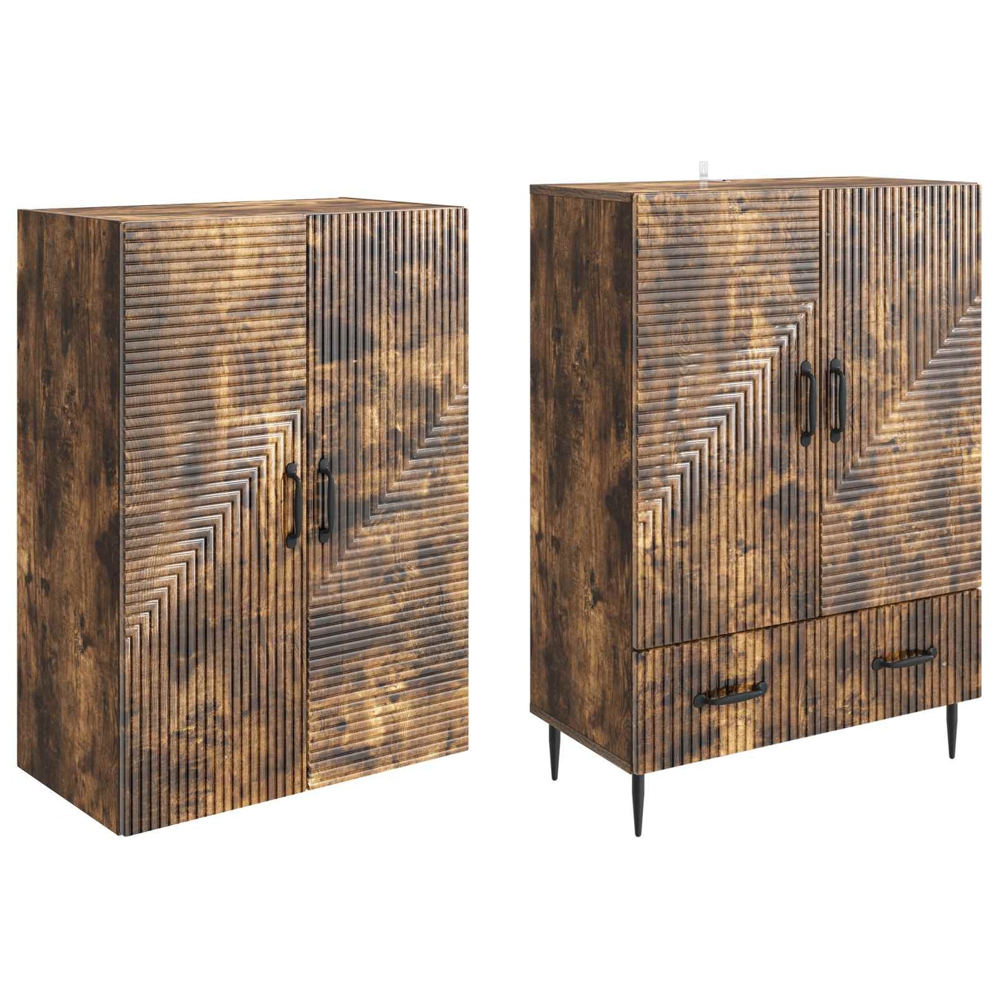Skapsett 2 pcs 66 x 34,5 x 95 cm Konstruert tre
