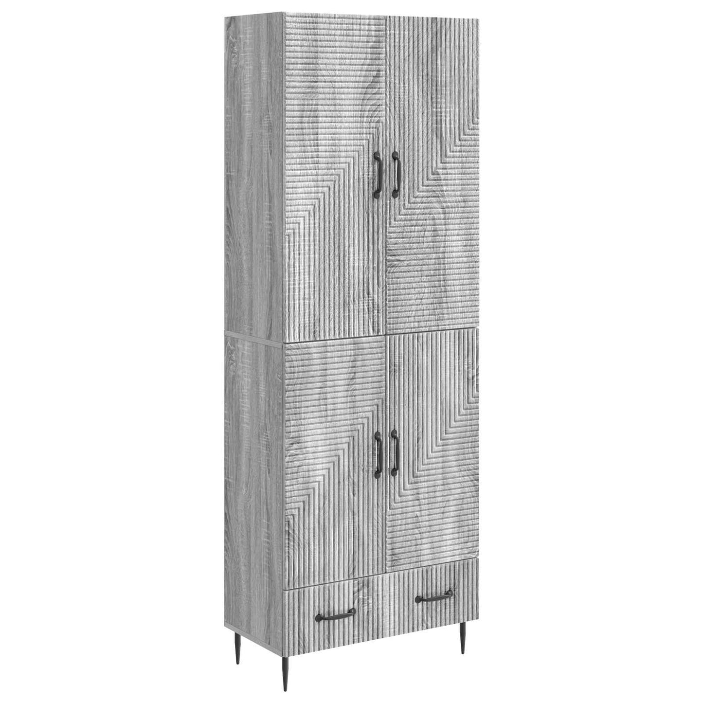 Skapsett 2 pcs 66 x 34,5 x 95 cm Konstruert tre