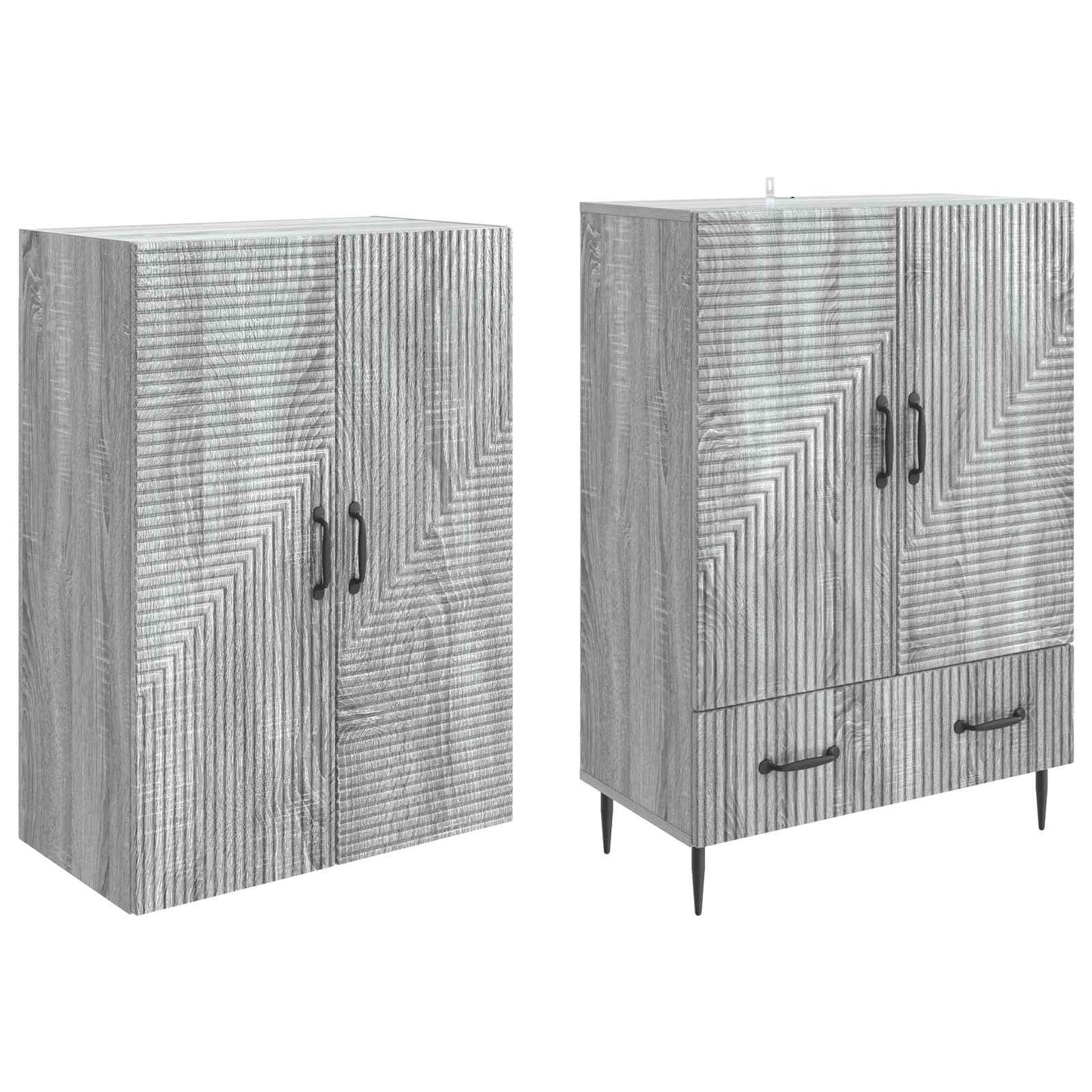 Skapsett 2 pcs 66 x 34,5 x 95 cm Konstruert tre