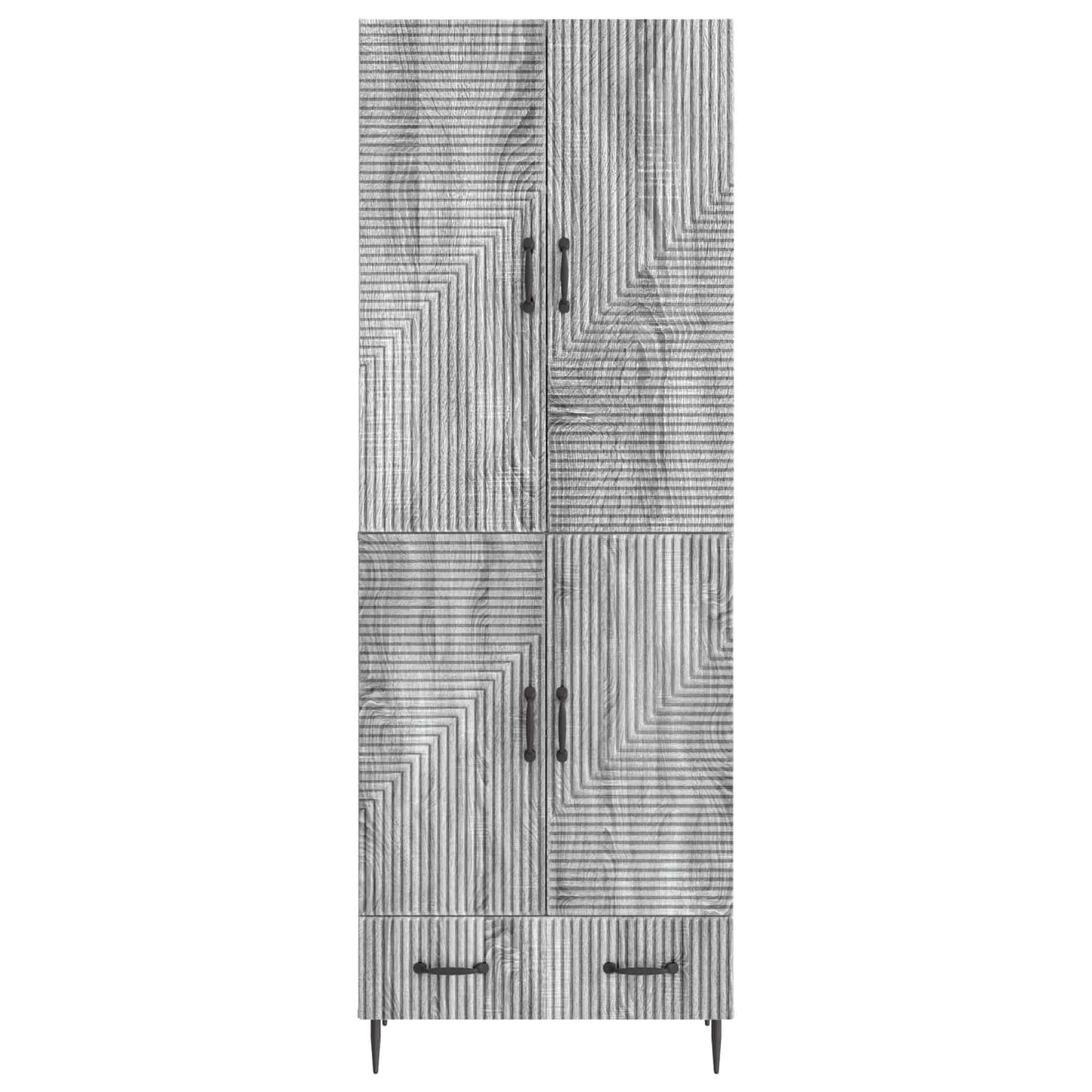 Skapsett 2 pcs 66 x 34,5 x 95 cm Konstruert tre