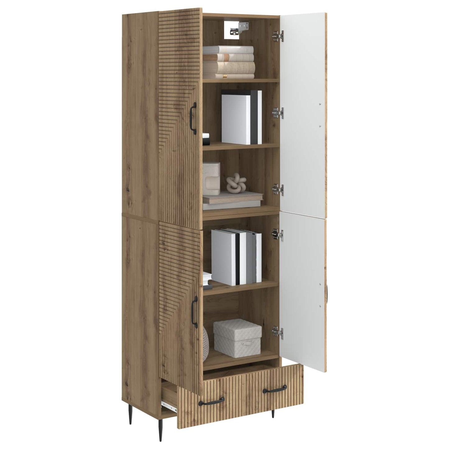 Skapsett 2 pcs 66 x 34,5 x 95 cm Konstruert tre