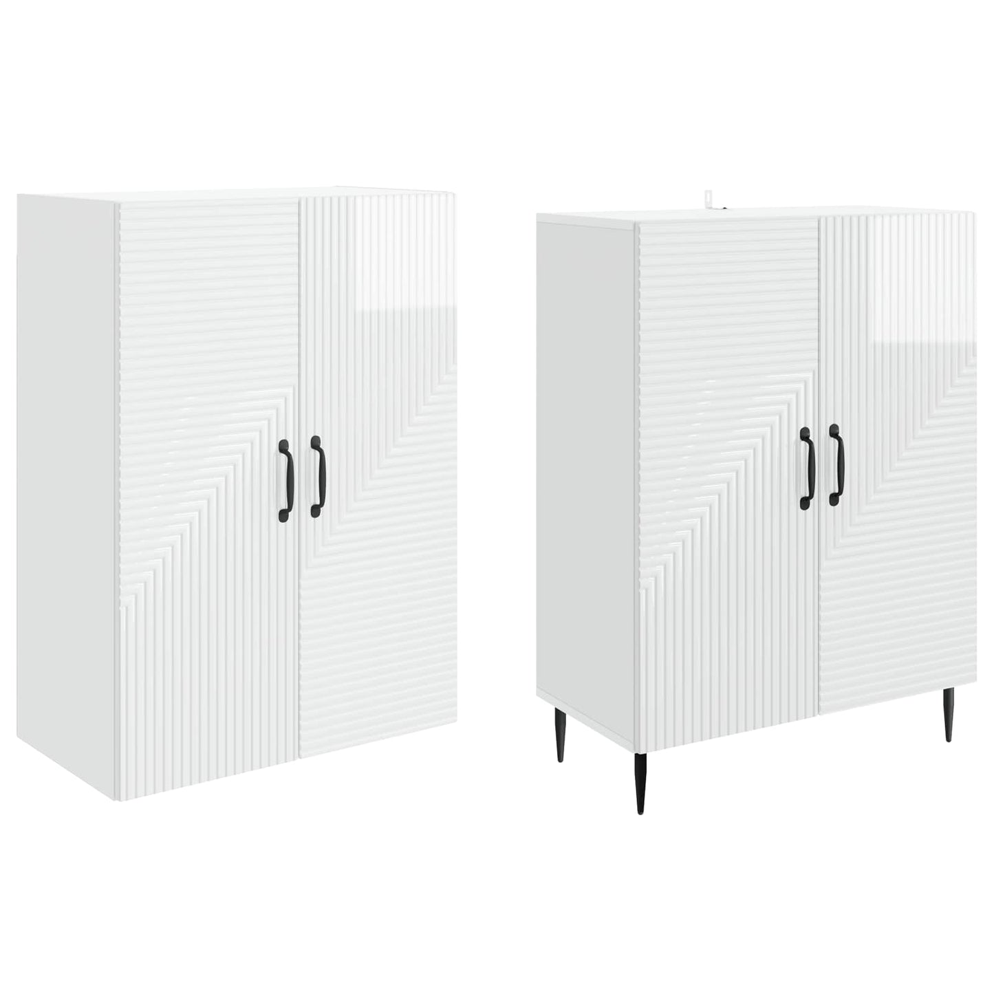 Skapsett 2 pcs 66 x 34,5 x 89,5 cm Konstruert tre
