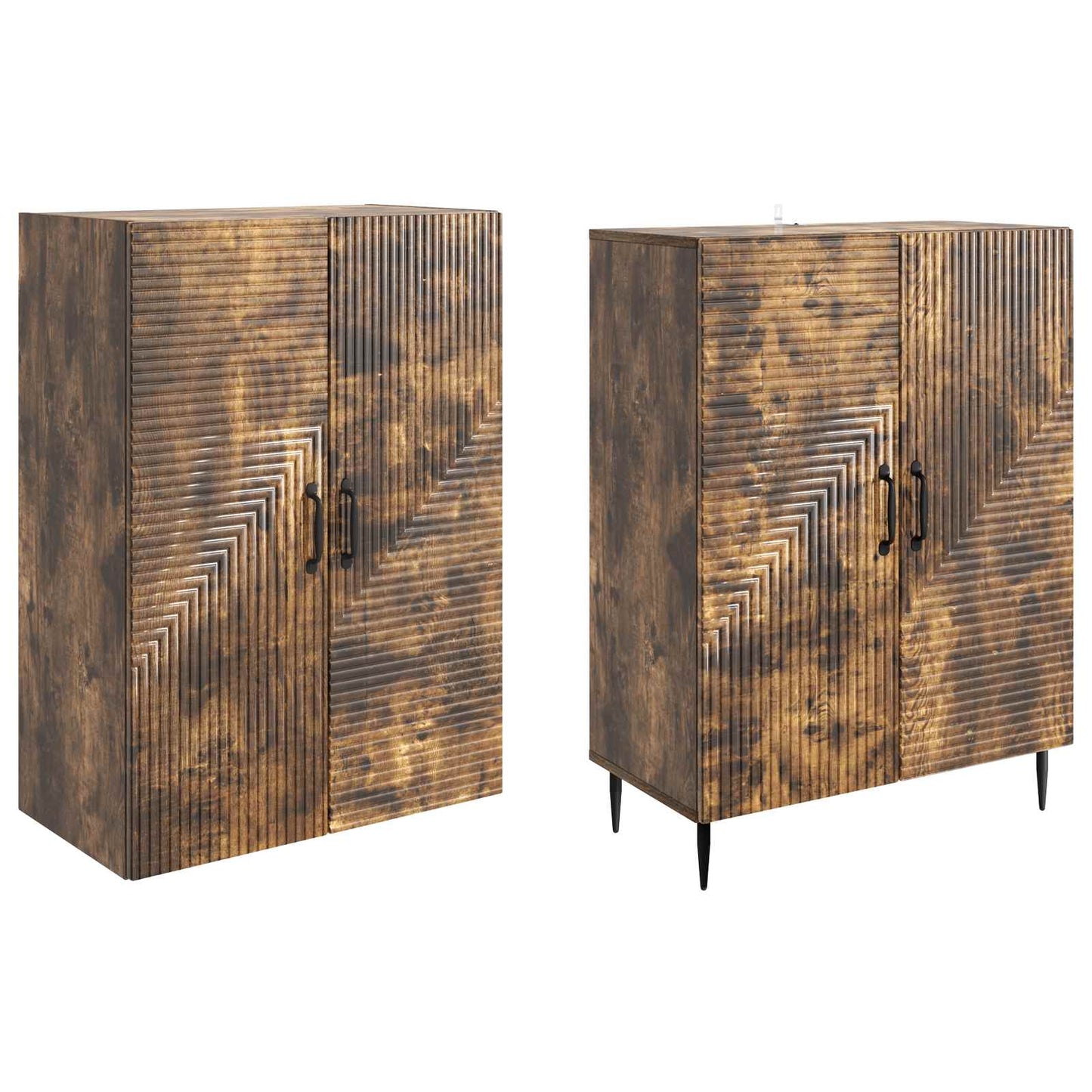 Skapsett 2 pcs 66 x 34,5 x 89,5 cm Konstruert tre