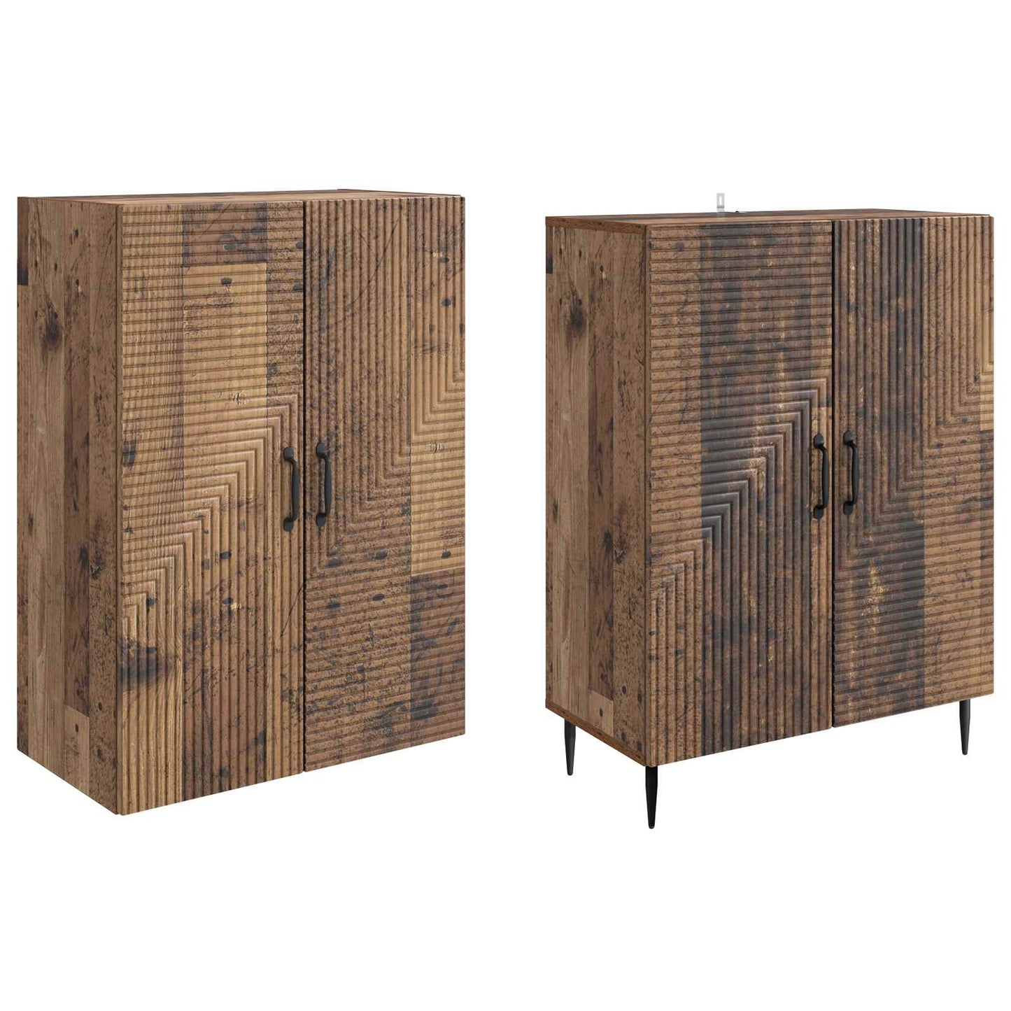 Skapsett 2 pcs 66 x 34,5 x 89,5 cm Konstruert tre