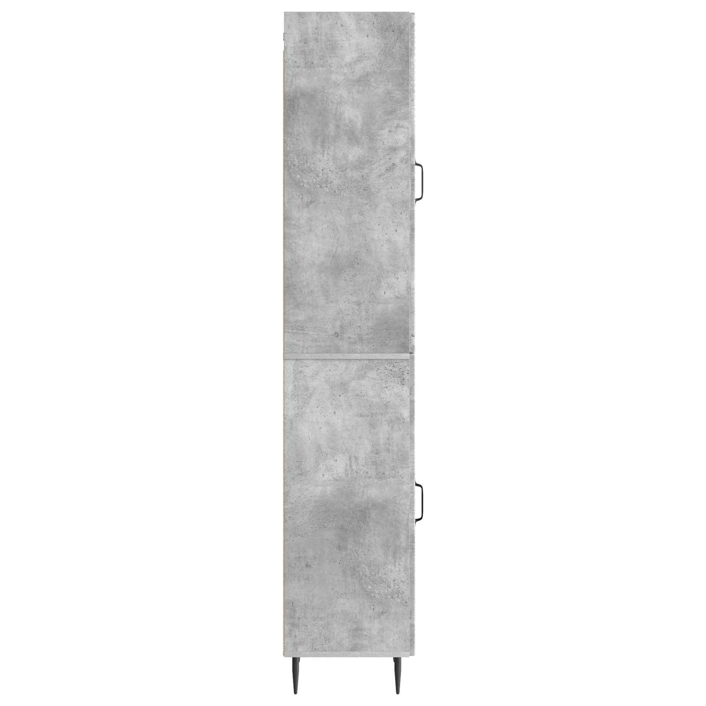 Skapsett 2 pcs Betonggrå 33 x 34,5 x 89,5 cm Konstruert tre