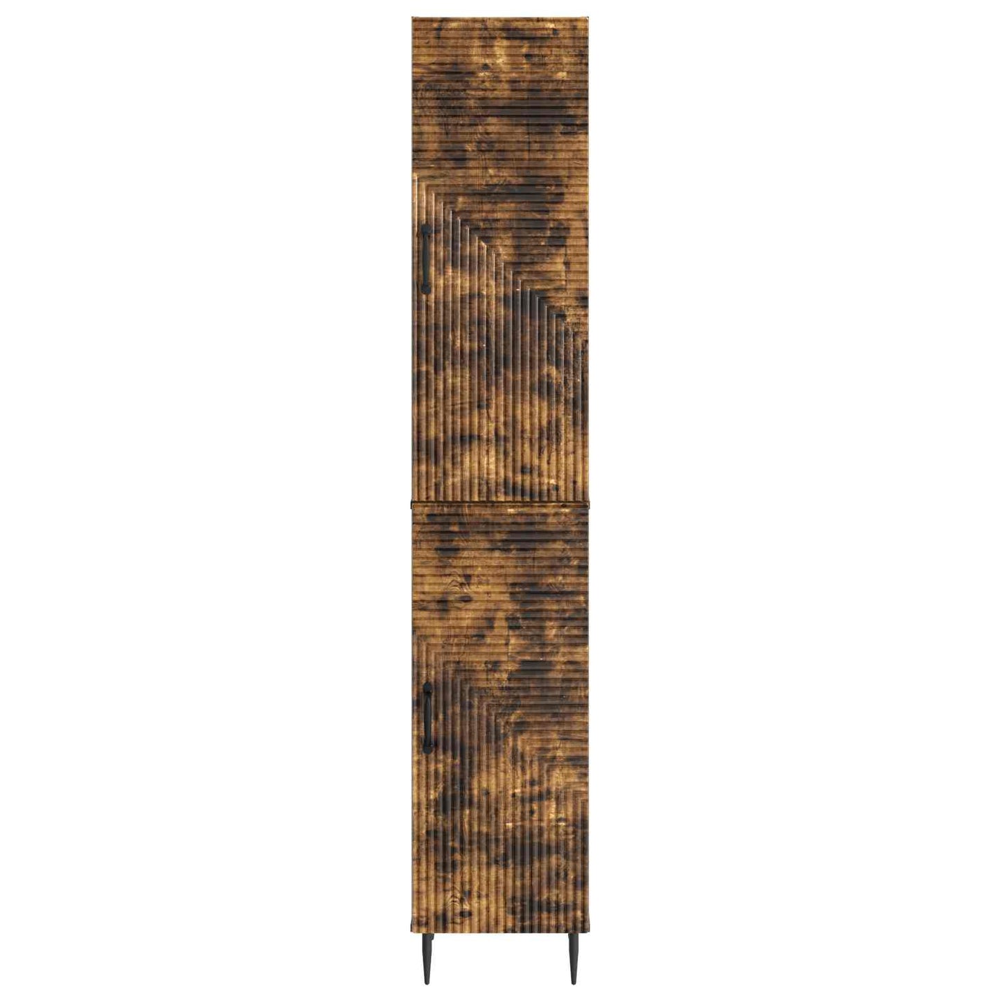 Skapsett 2 pcs Røkt Eik 33 x 34,5 x 89,5 cm Konstruert tre