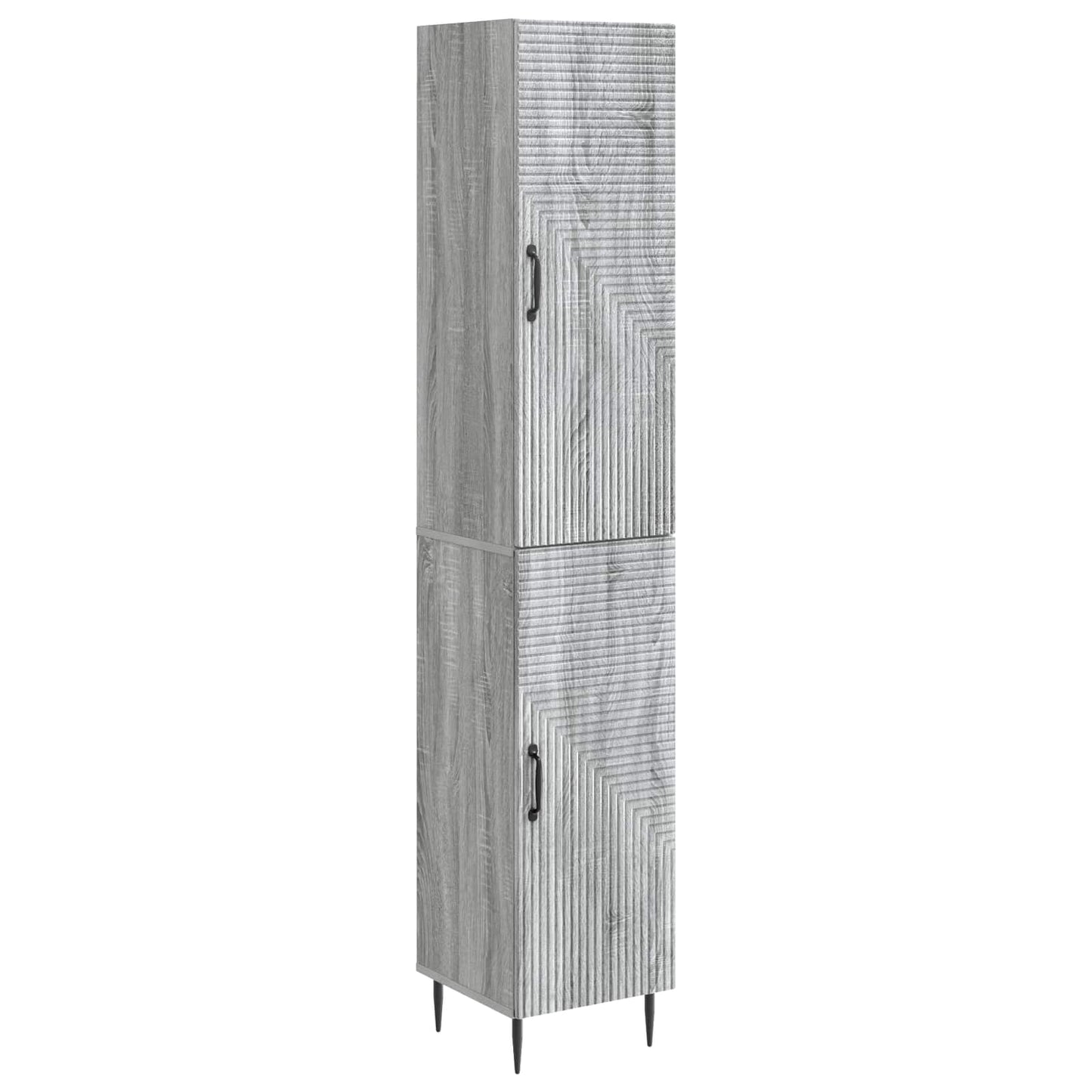 Skapsett 2 pcs Grå Sonoma 33 x 34,5 x 89,5 cm Konstruert tre
