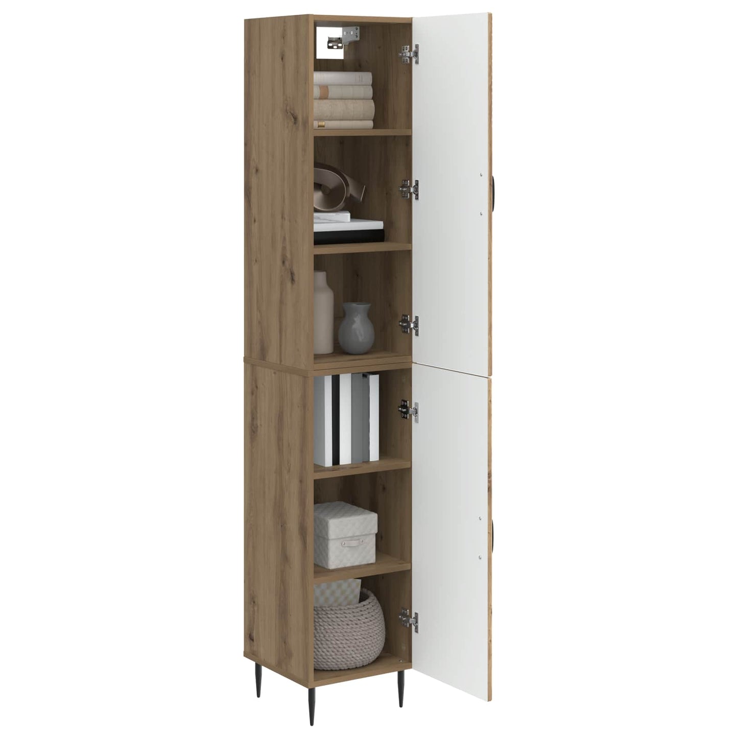 Skapsett 2 pcs Artisan eik 33 x 34,5 x 89,5 cm Konstruert tre