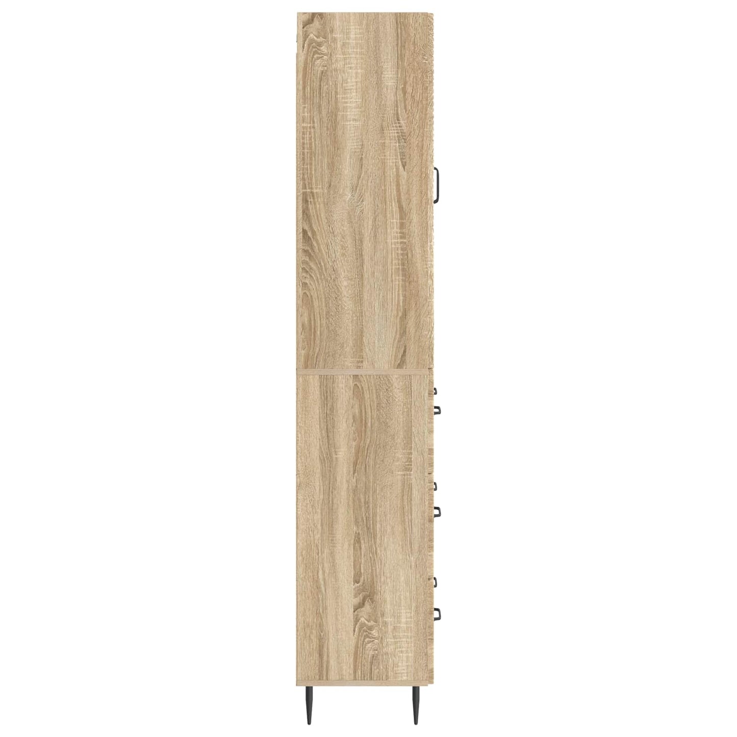 Skapsett 2 pcs Sonoma eik 66 x 34,5 x 90 cm Konstruert tre