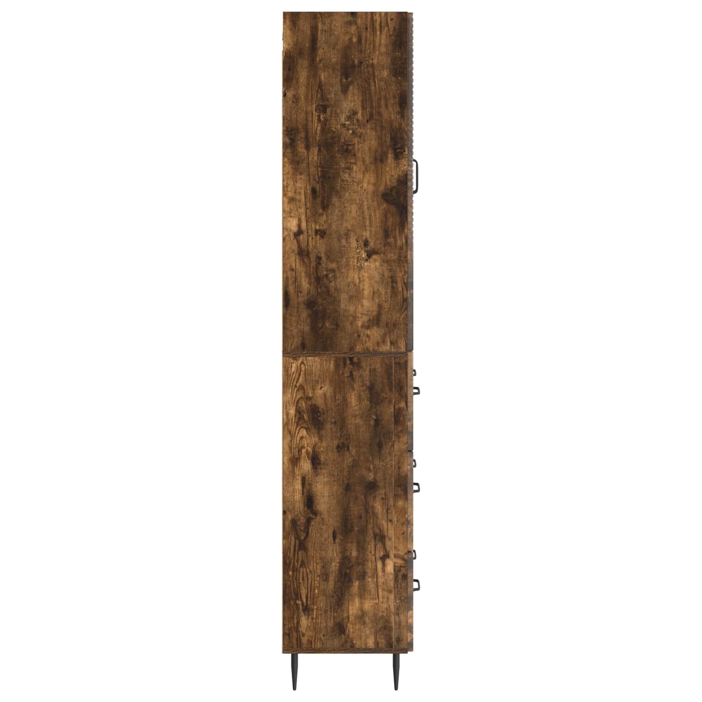 Skapsett 2 pcs Røkt Eik 66 x 34,5 x 90 cm Konstruert tre