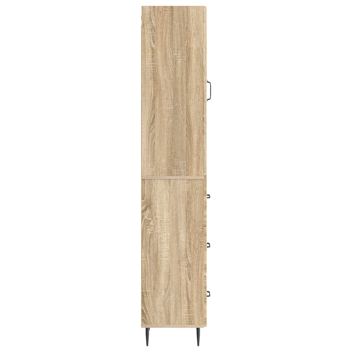 Skapsett 2 pcs Sonoma eik 33 x 34,5 x 90 cm Konstruert tre