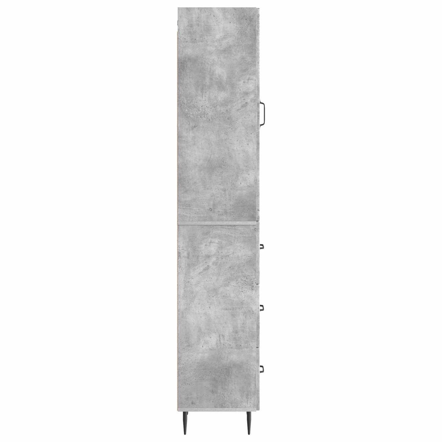 Skapsett 2 pcs Betonggrå 33 x 34,5 x 90 cm Konstruert tre
