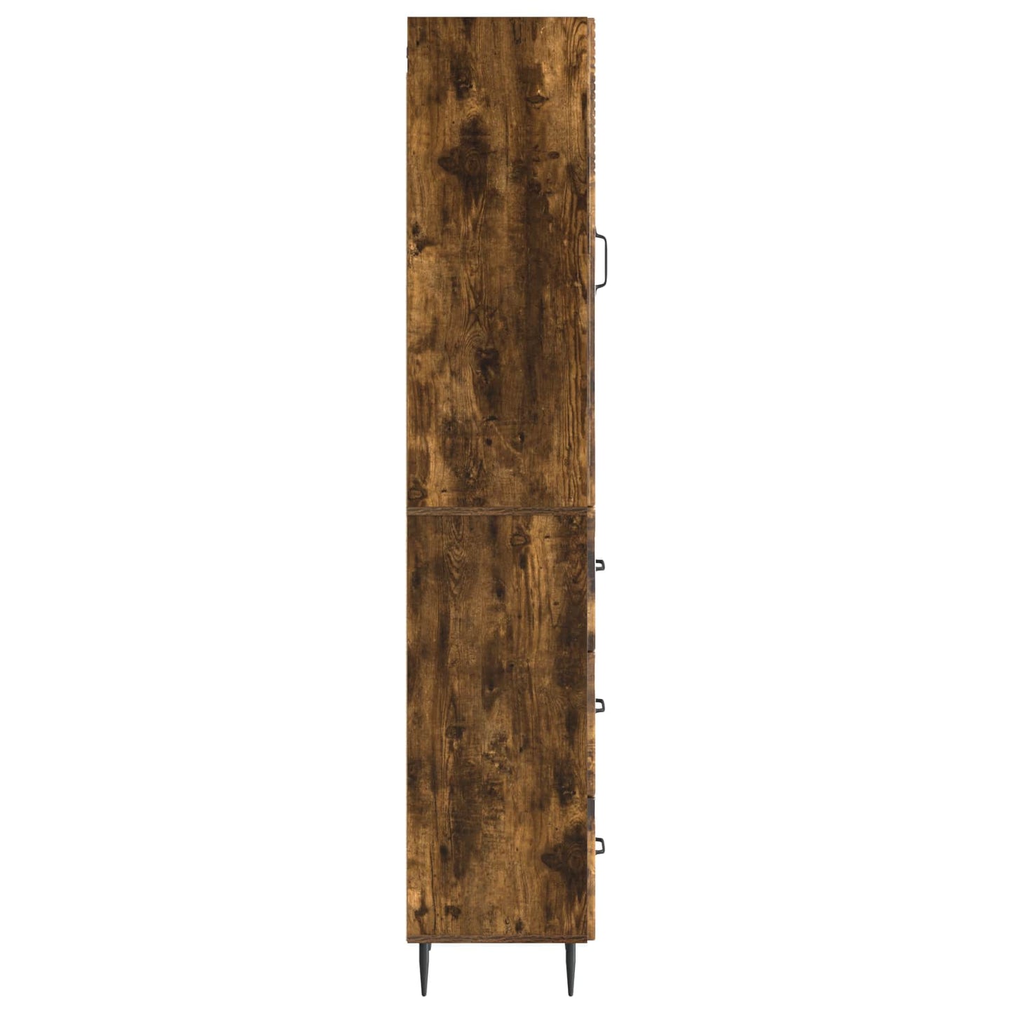 Skapsett 2 pcs Røkt Eik 33 x 34,5 x 90 cm Konstruert tre