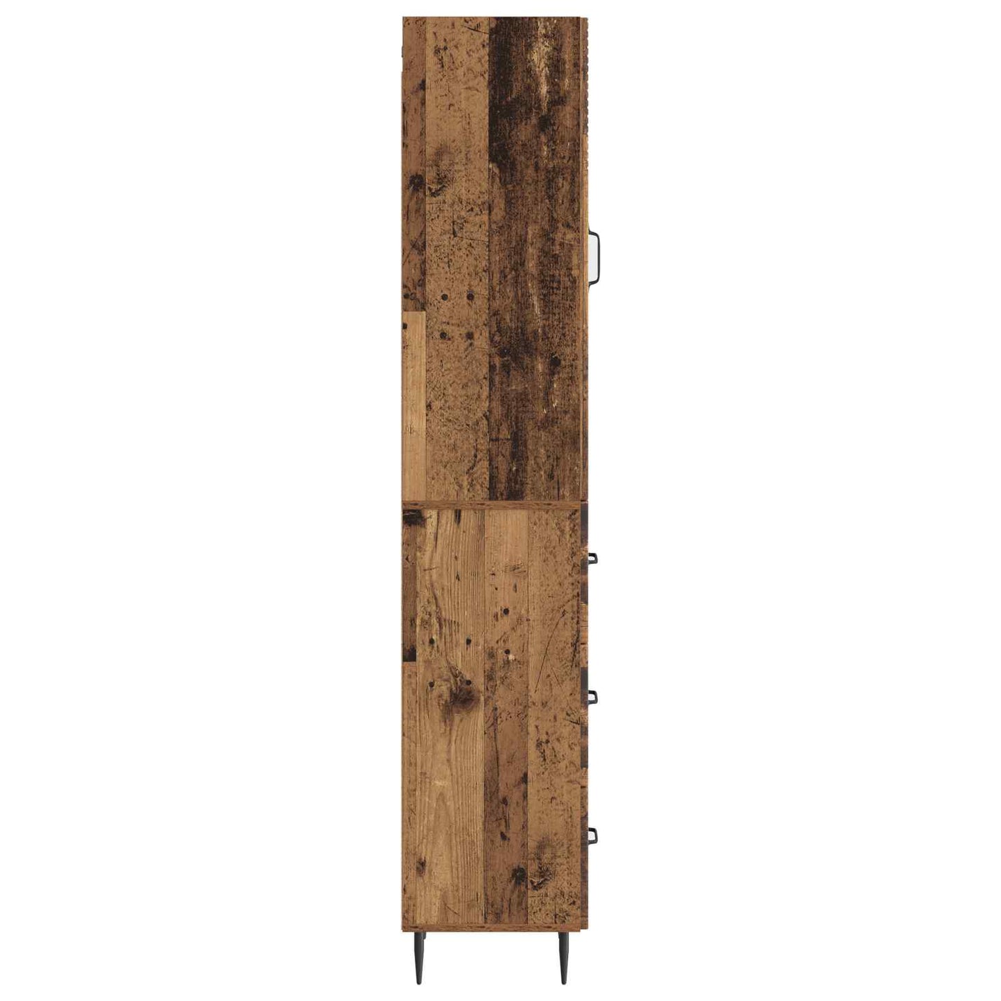 Skapsett 2 pcs Gammelt tre 33 x 34,5 x 90 cm Konstruert tre