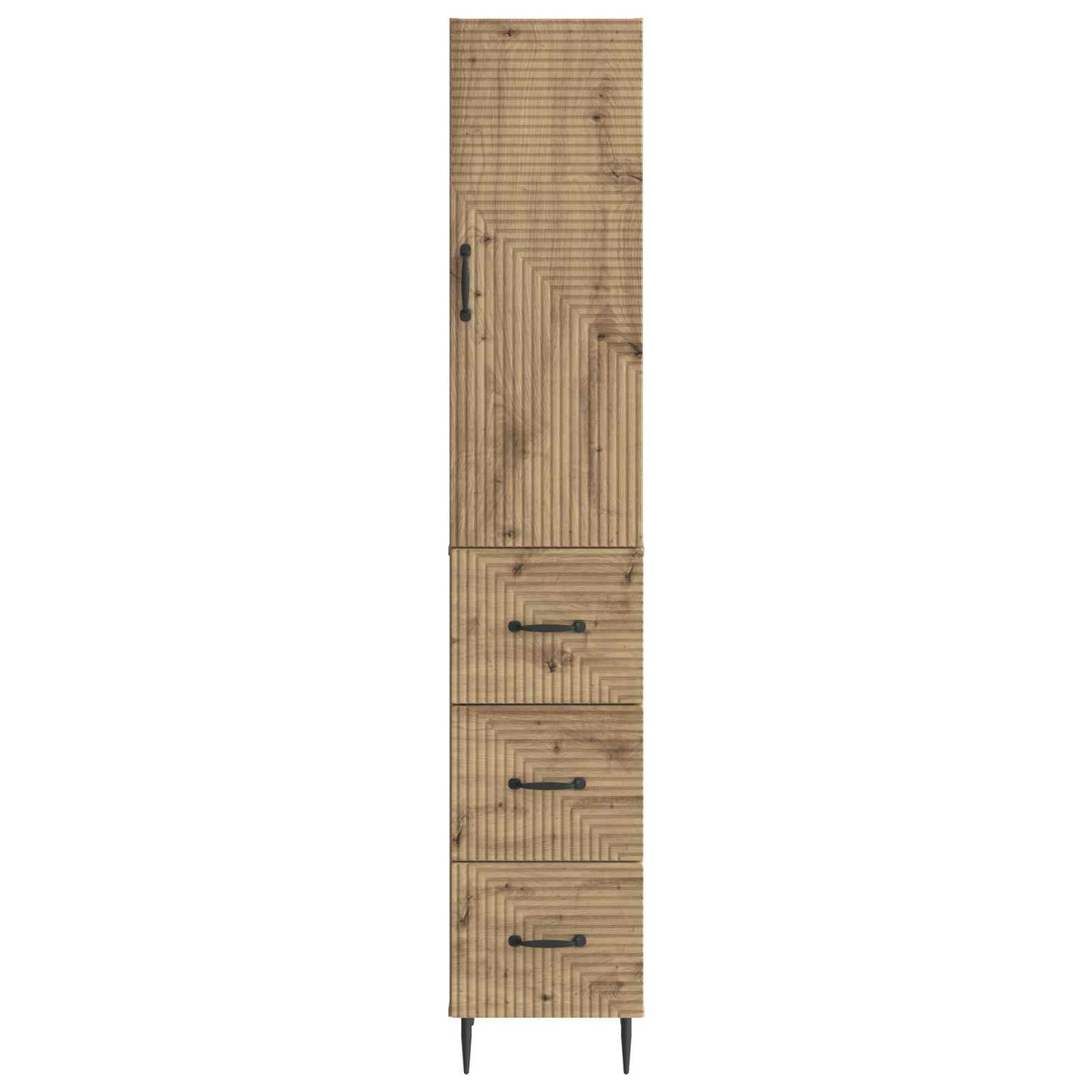 Skapsett 2 pcs Artisan eik 33 x 34,5 x 90 cm Konstruert tre