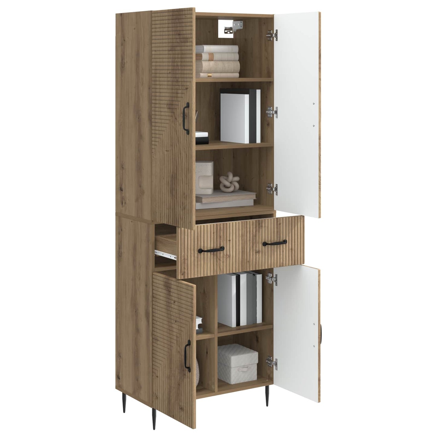 Skapsett 2 pcs Artisan eik 66 x 34,5 x 89,5 cm Konstruert tre