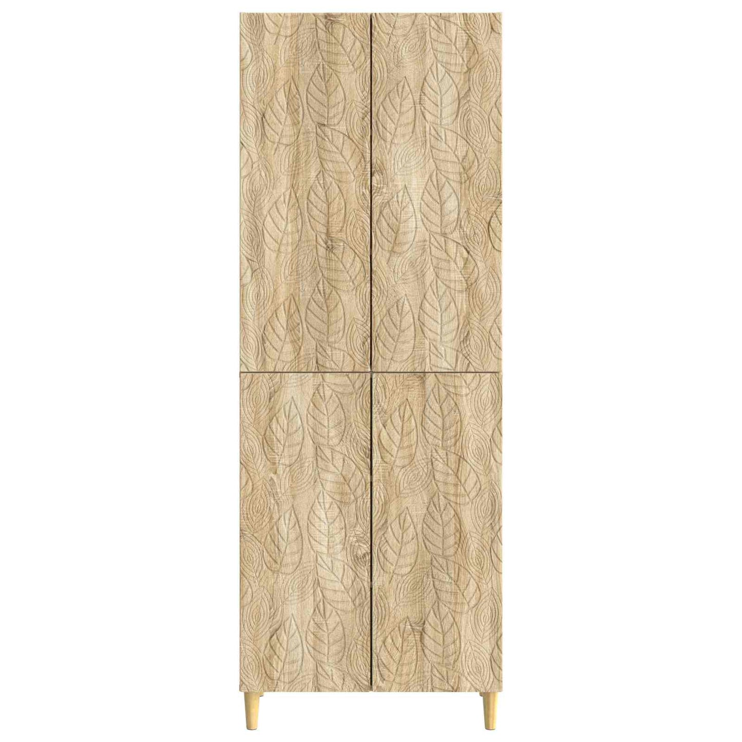 Skapsett 2 pcs Sonoma eik Konstruert tre