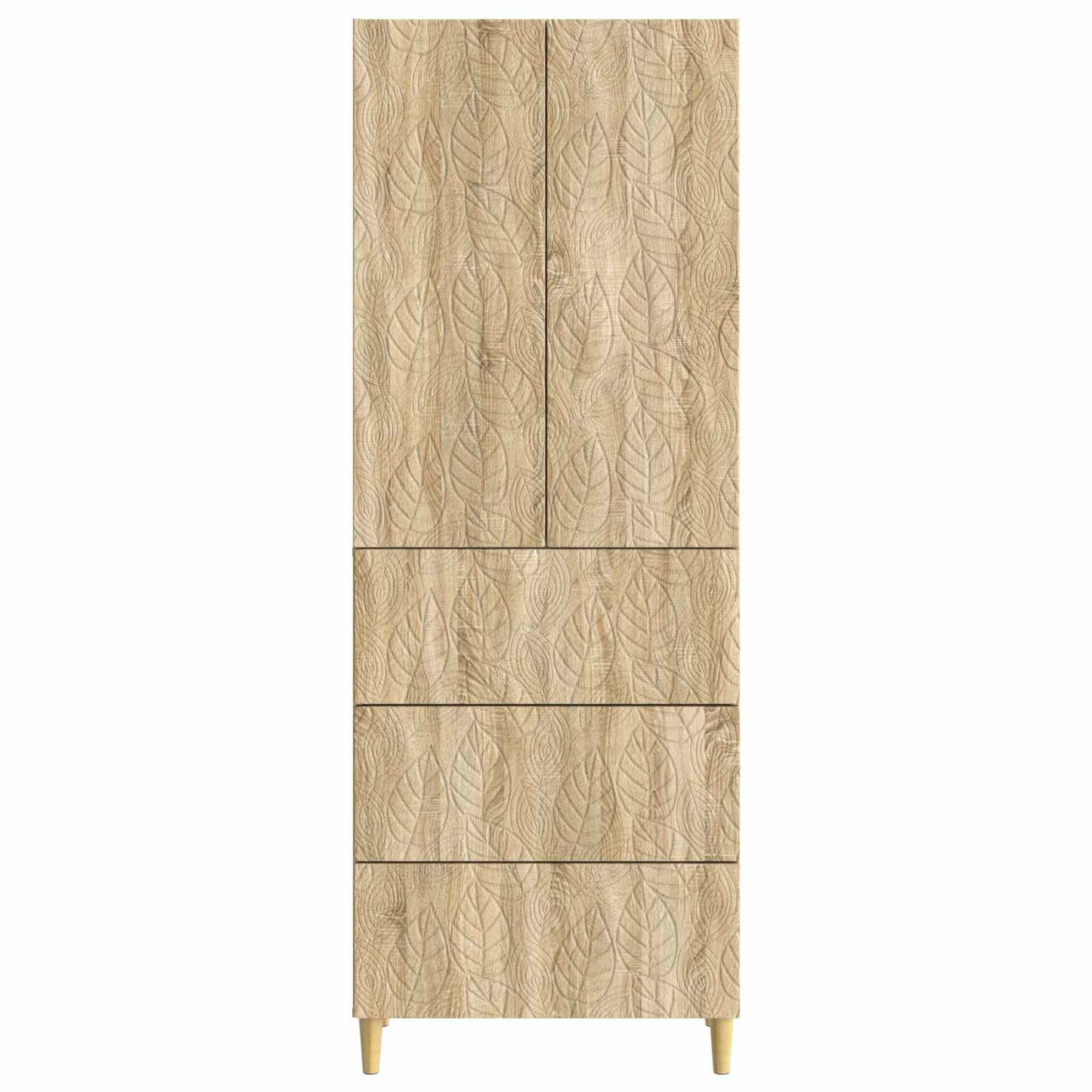 Skapsett 2 pcs Sonoma eik 66 x 34,5 x 90 cm Konstruert tre