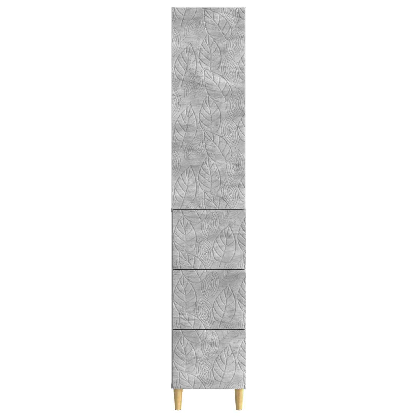 Skapsett 2 pcs Betonggrå 33 x 34,5 x 90 cm Konstruert tre