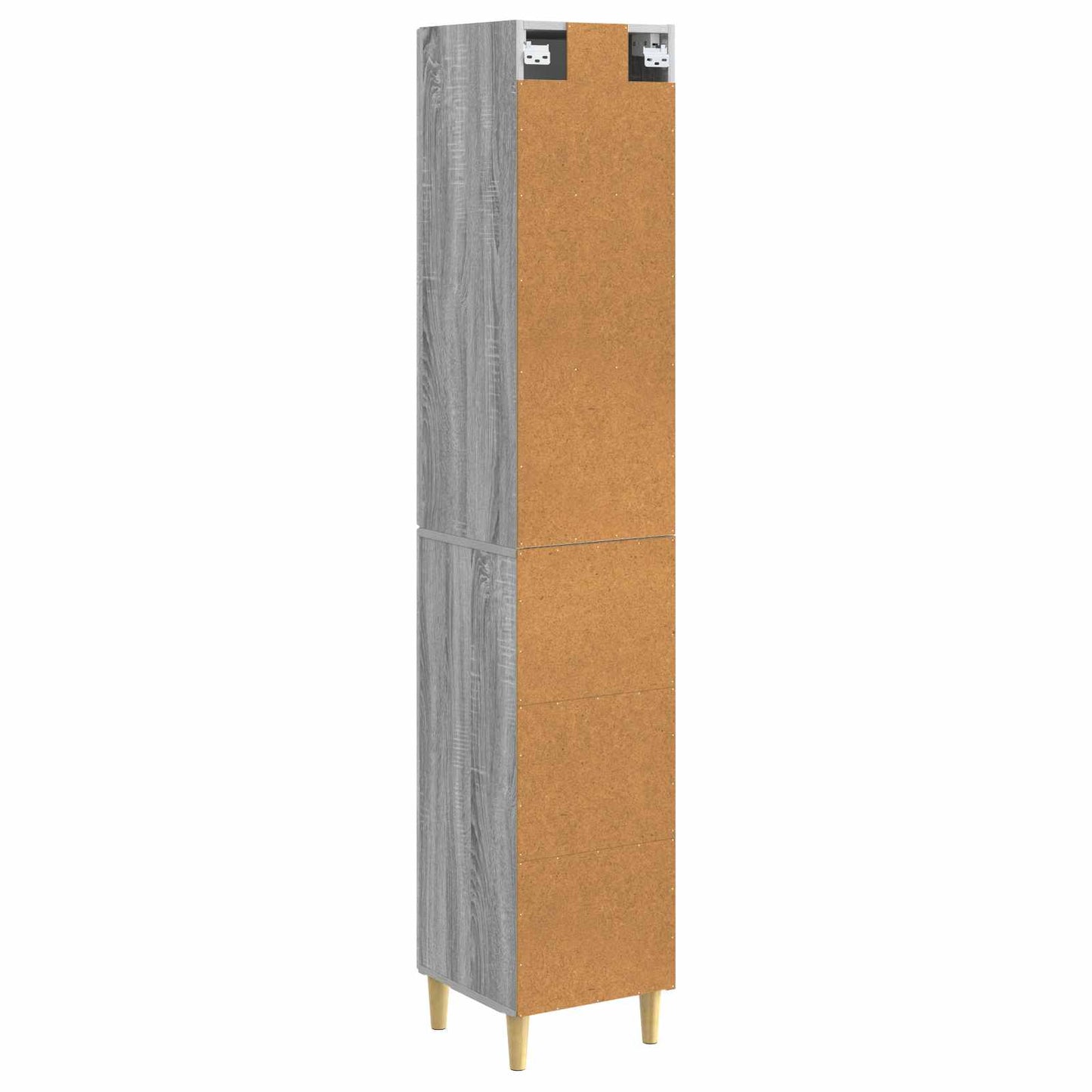 Skapsett 2 pcs Grå Sonoma 33 x 34,5 x 90 cm Konstruert tre