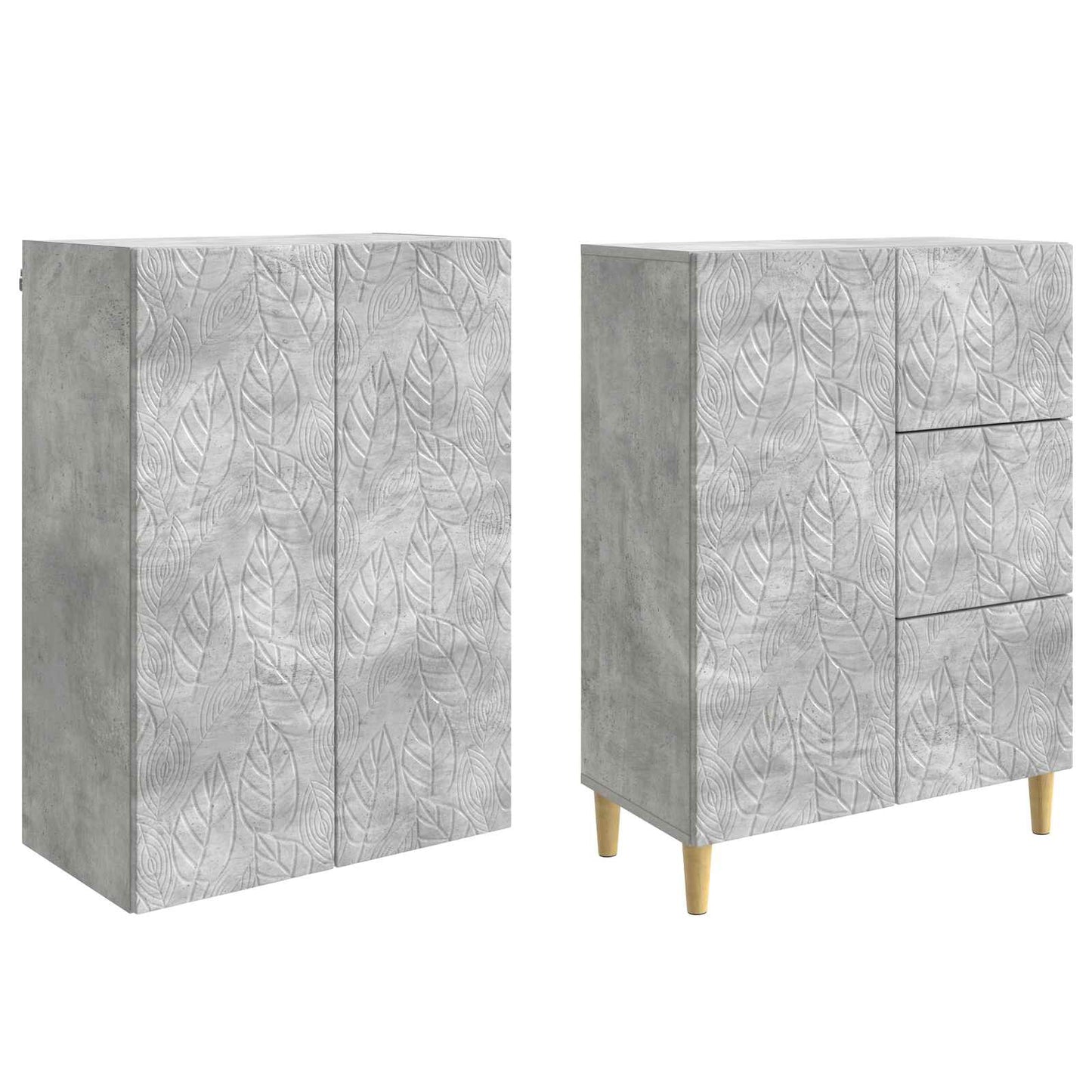 2 pcs Betonggrå