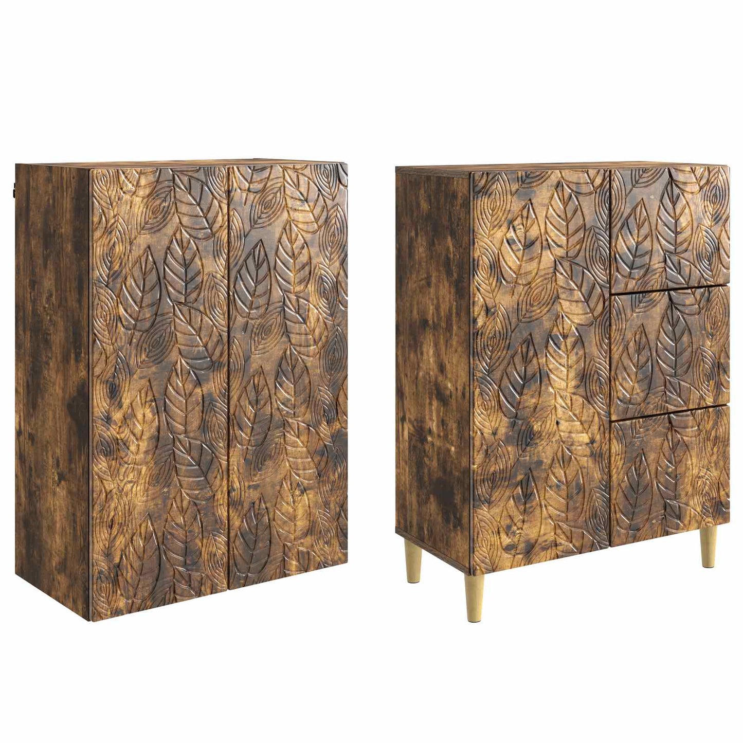 2 pcs Røkt Eik